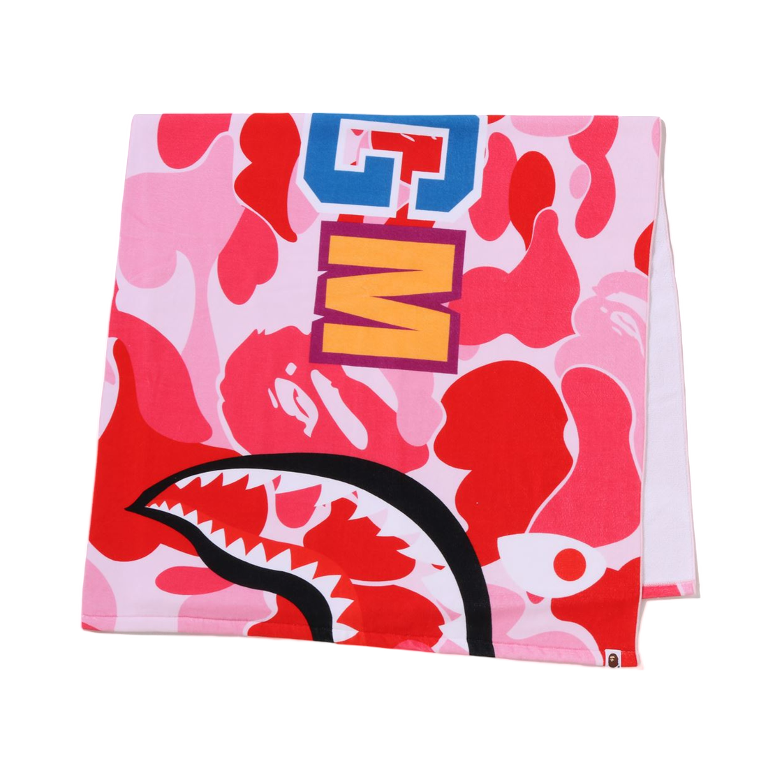베이프 ABC 카모 샤크 비치 타월 핑크(BAPE ABC Camo Shark Beach Towel Pink) - 2