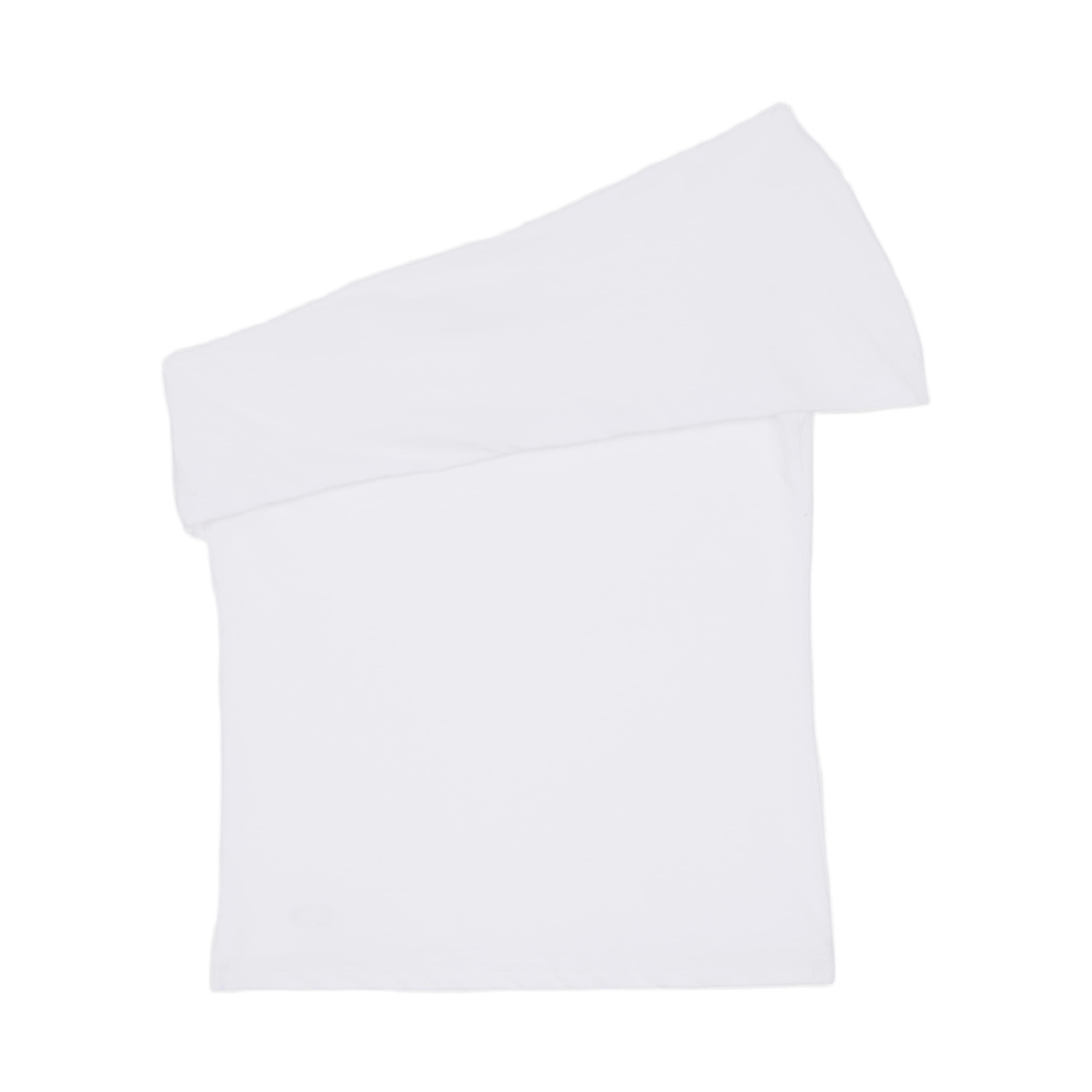 분트 애시메트릭 드레이프 슬림 탑 아이보리(VOONT Asymmetric Drape Slim Top Ivory) - 2