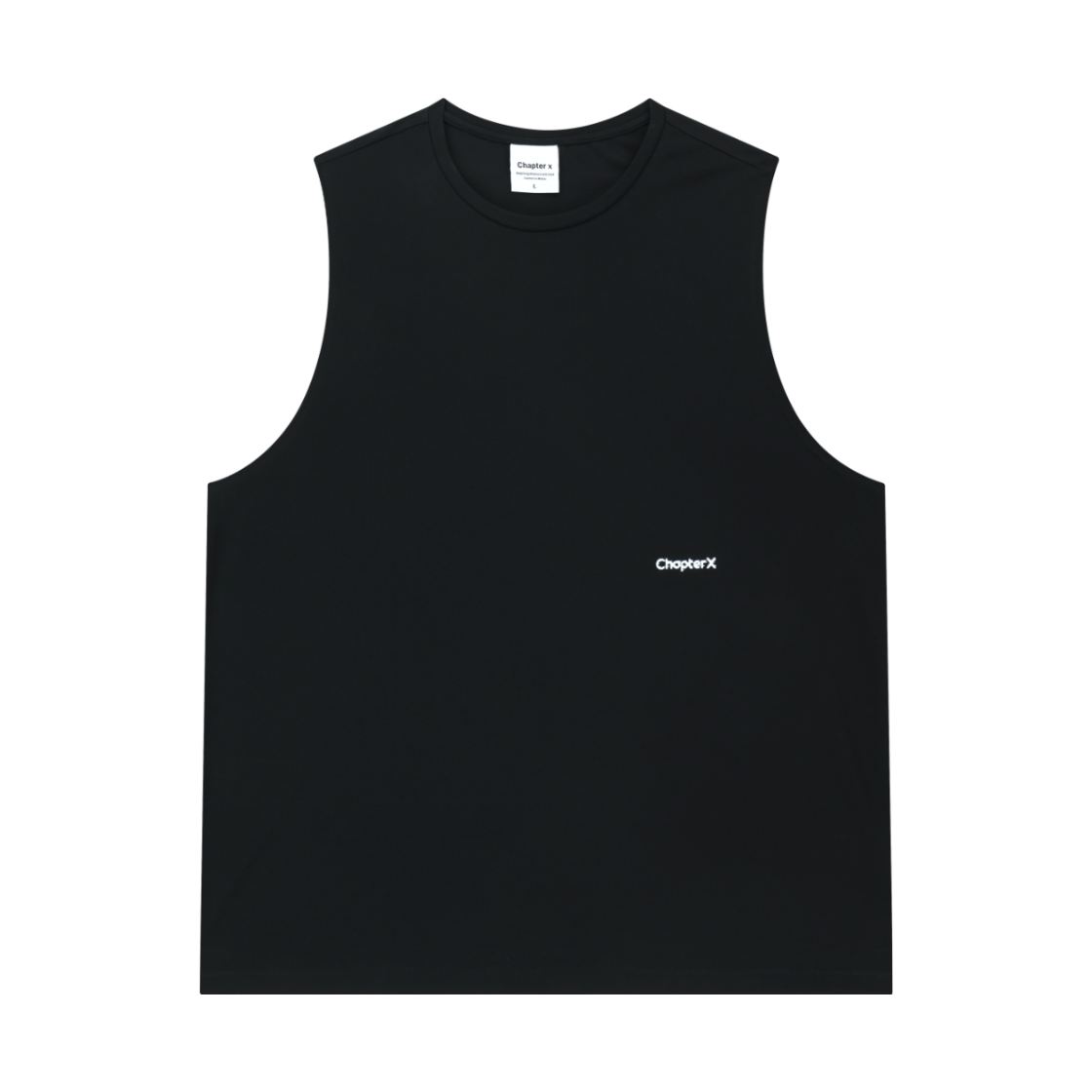 C1006BK Chapter.X Rayon Phantom Quick Dry Tank Top Black