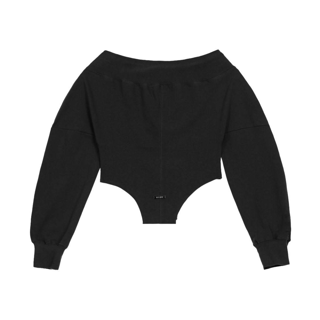 분트 코르셋 오프숄더 스웻셔츠 블랙(VOONT Corset Off Shoulder Sweatshirt (BLACK)) - 2