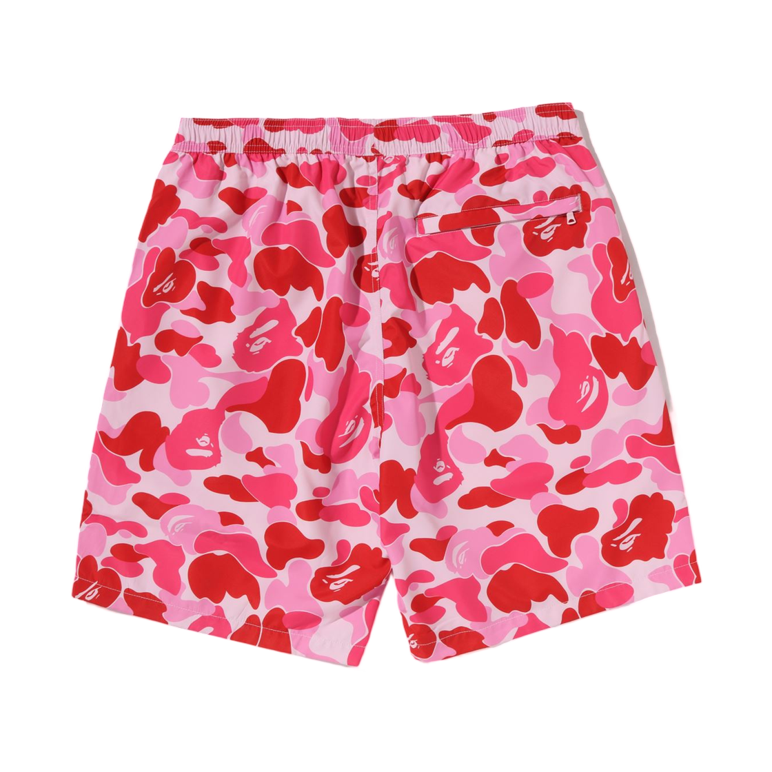 베이프 ABC 카모 에이프 헤드 원 포인트 비치 쇼츠 핑크(BAPE ABC Camo Ape Head One Point Beach Shorts Pink) - 2