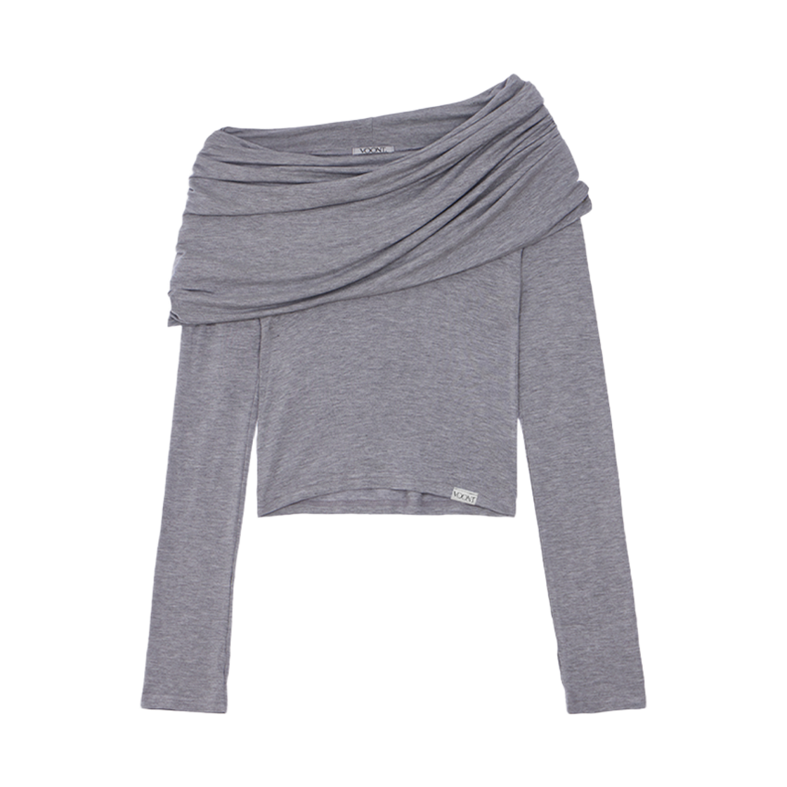 분트 드레이프 후드 티셔츠 그레이(VOONT Drape Hood T-shirt (GRAY)) - 2