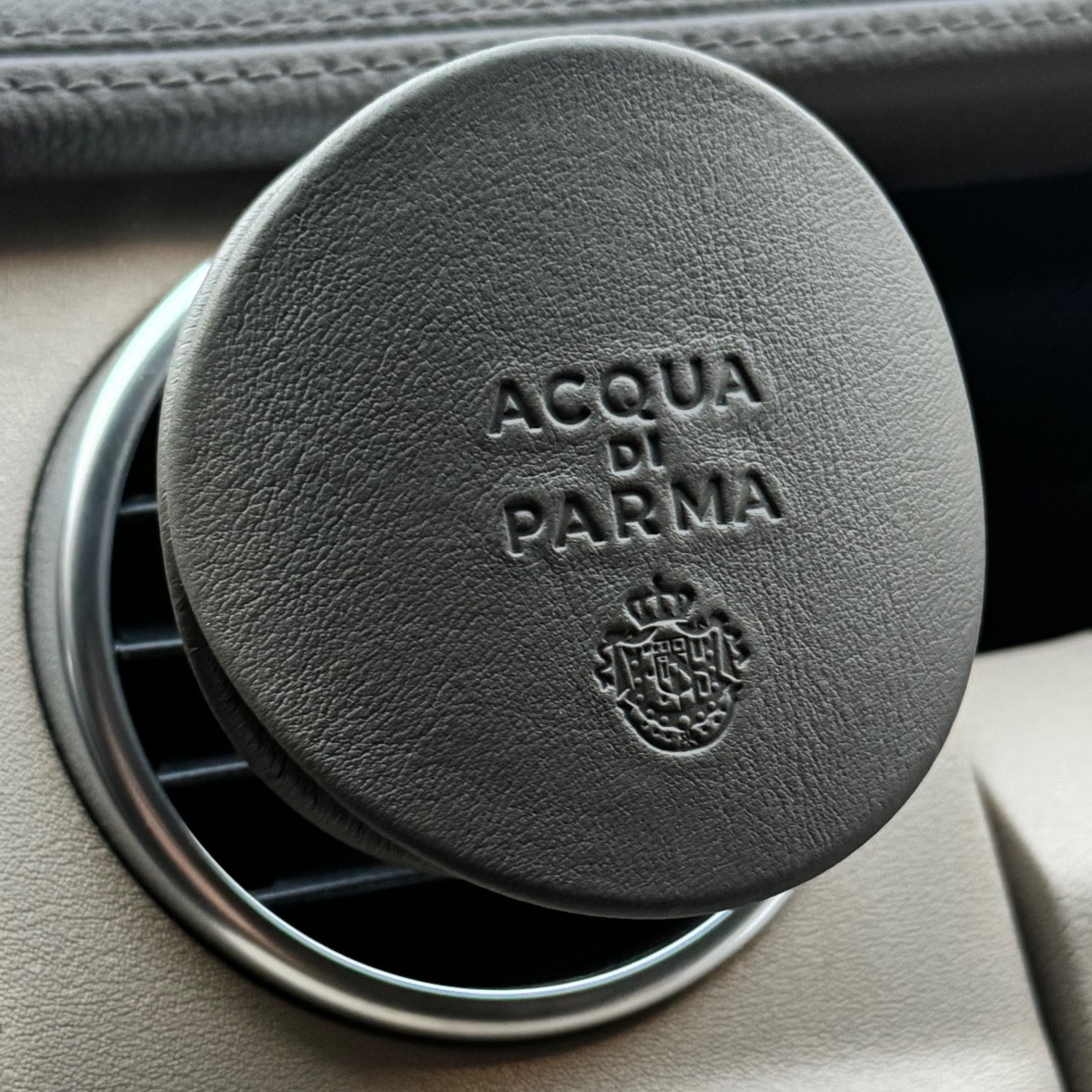 Acqua Di Parma Car Diffuser Leather Case Dark Grey 2023 착용 스타일