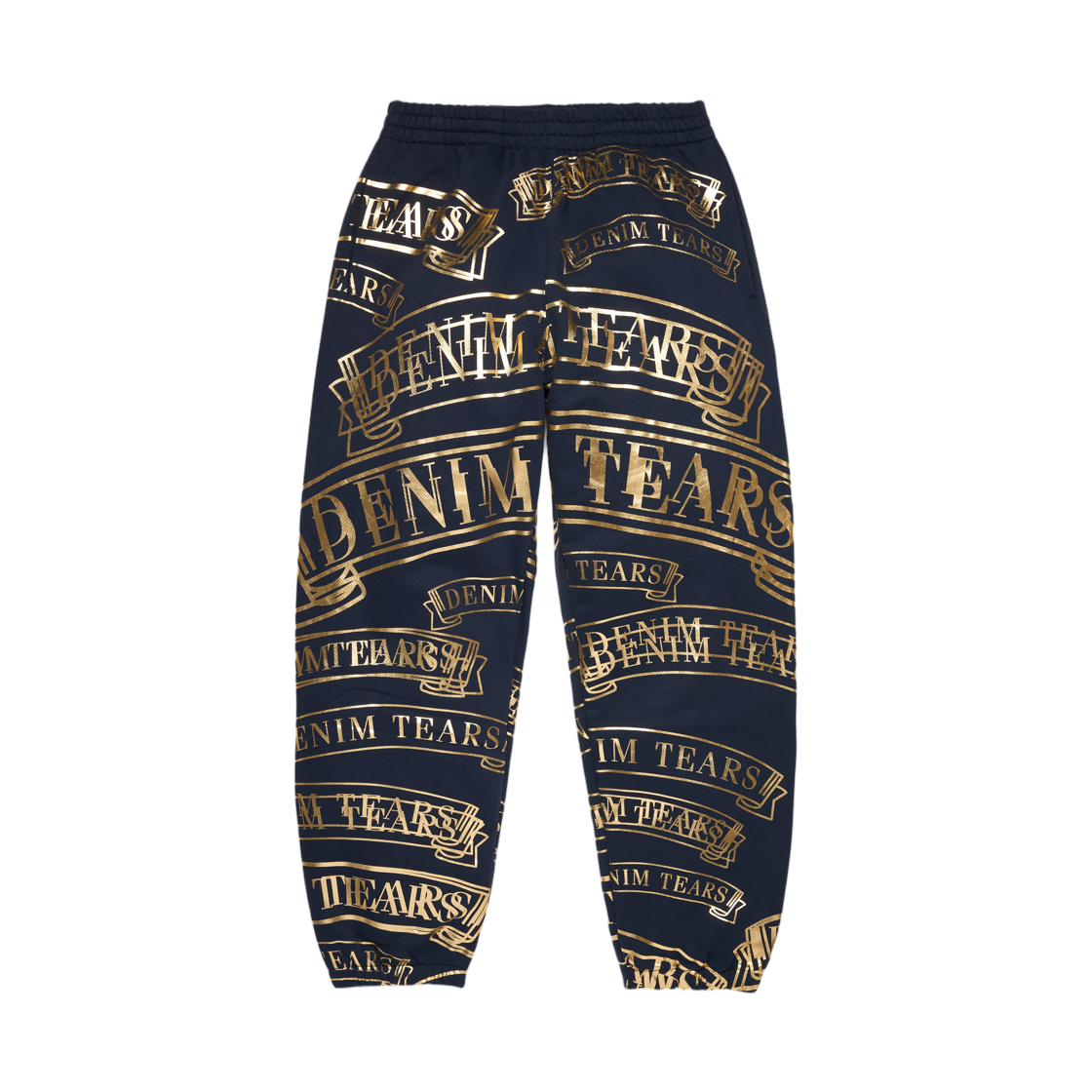 데님 티어스 DT 배너 스웨트팬츠 네이비(Denim Tears DT Banner Sweatpants Navy)