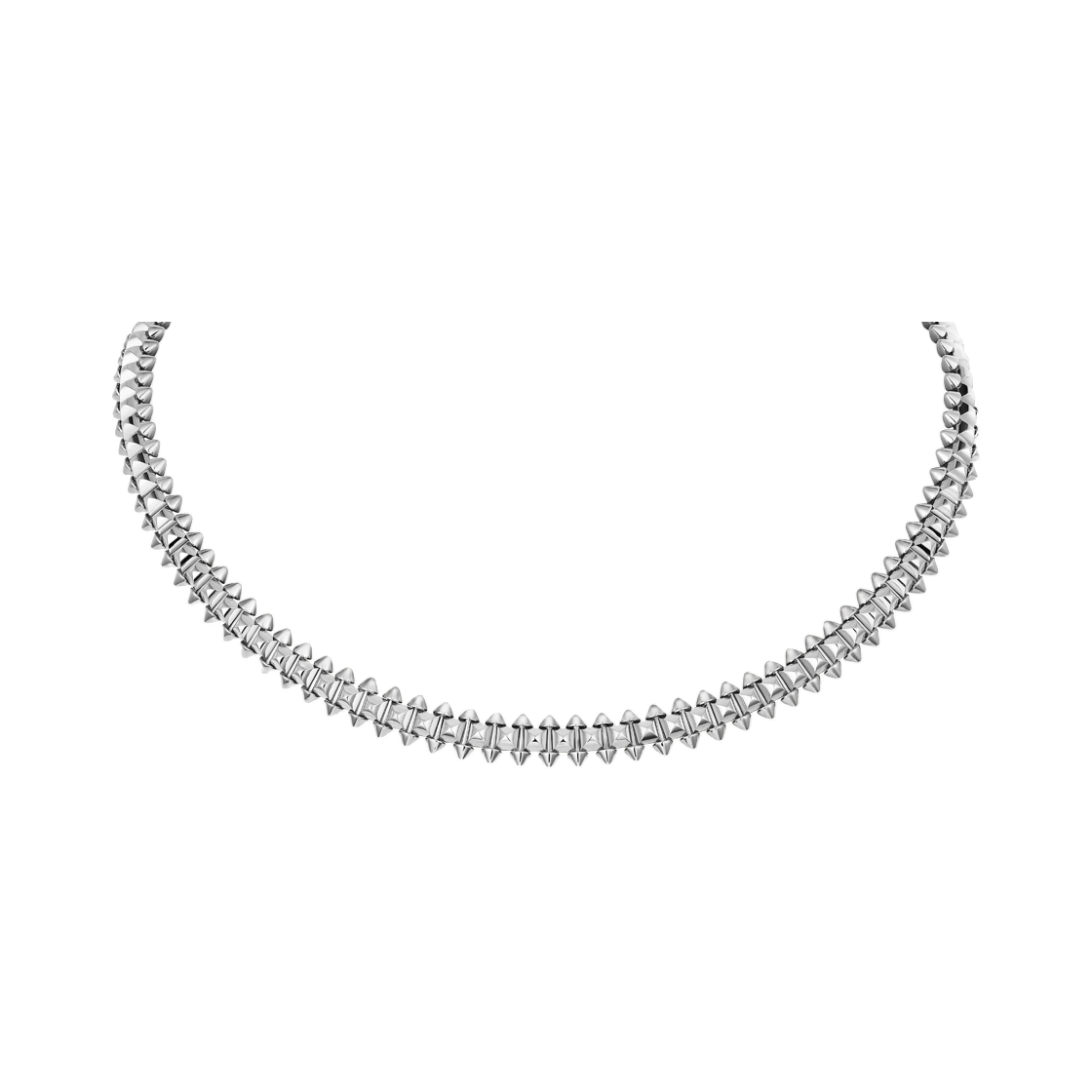 까르띠에 클래쉬 드 까르띠에 네클리스 플렉시블 미디엄 로듐 도금 화이트 골드(Cartier Clash de Cartier Necklace Flexible Medium Rhodium-finished White Gold) - 1