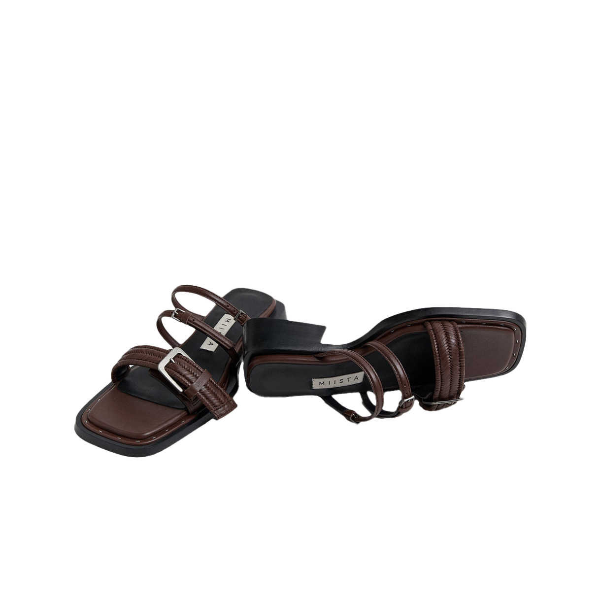 미스타 우먼 나야 버클 샌들 브라운 - 26SS(Miista Women Nayah Buckled Sandals Brown - 26SS) - 6