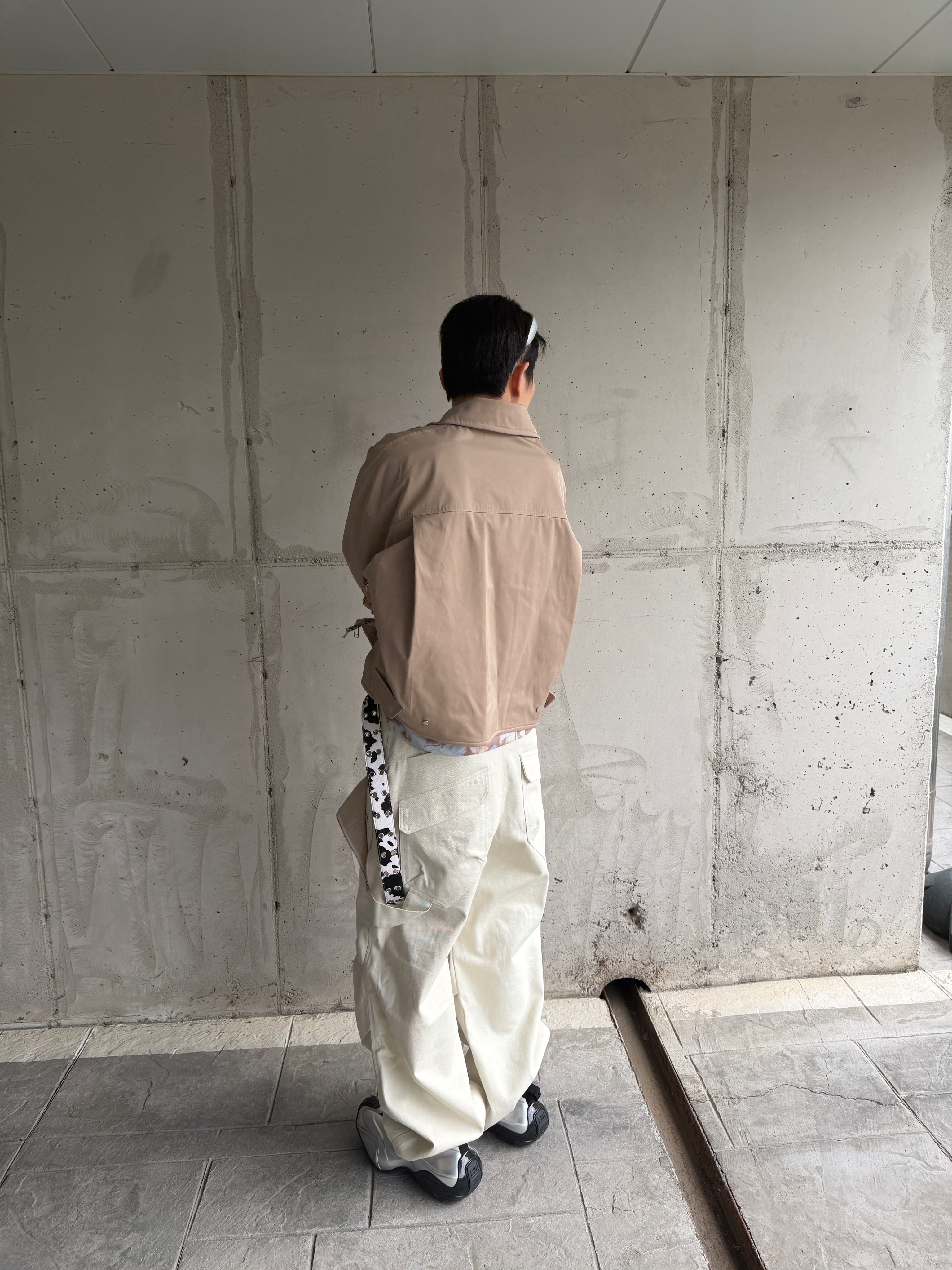 Nonnod Module Wire Jacket, Kamien Ground Pants Ecru 착용 스타일 - 2
