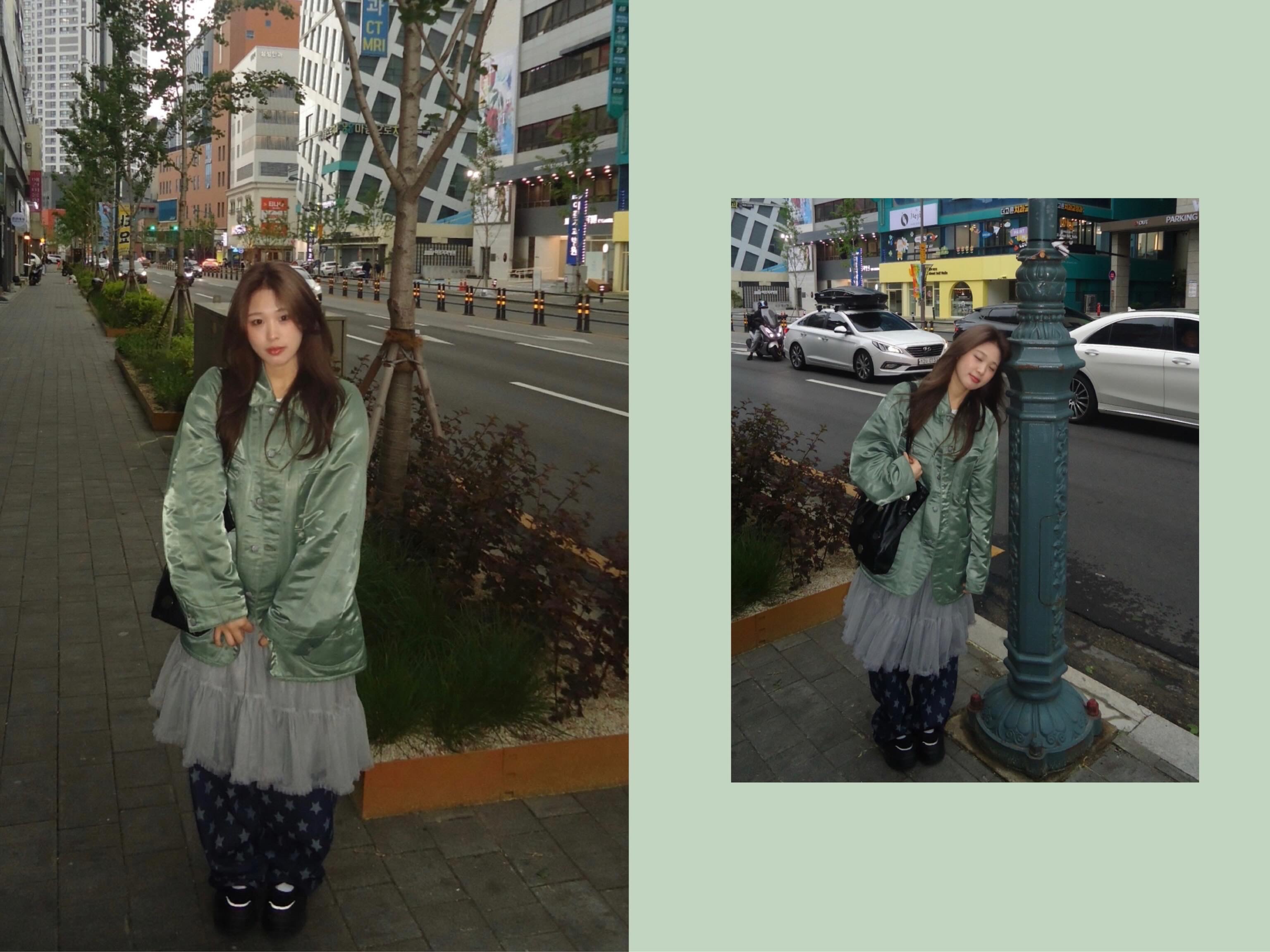 Needles Coverall C/N Sateen Olive 착용 스타일 - 1