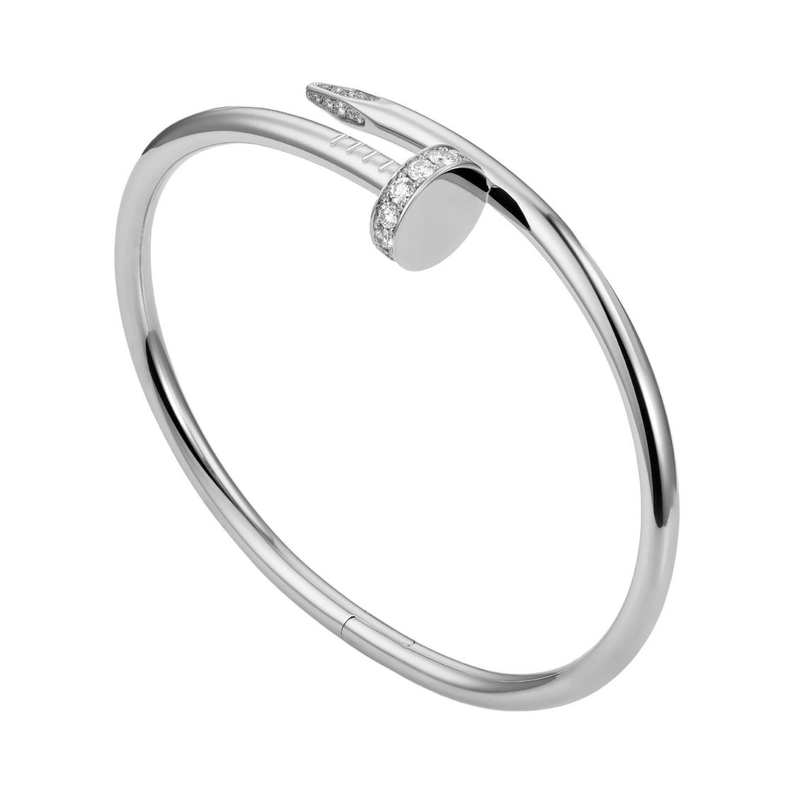 까르띠에 저스트 앵 끌루 브레이슬릿 클래식 화이트 골드 다이아몬드(Cartier Juste un Clou Bracelet Classic White Gold Diamonds) - 2