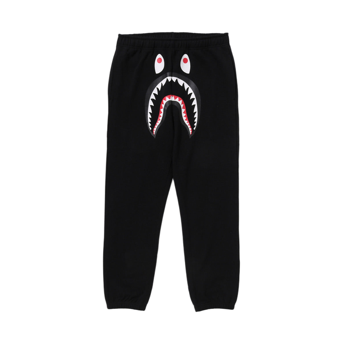 베이프 샤크 레귤러 핏 스웨트팬츠 블랙(BAPE Shark Regular Fit Sweatpants Black) - 1