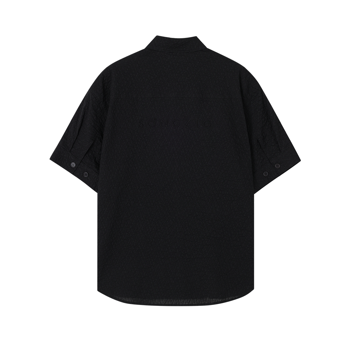 송지오 옴므 오리진 파리 집업 하프 셔츠 블랙(SONGZIO HOMME Origin Paris Zip-Up Half Shirt Black) - 2