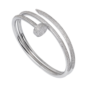 Cartier Juste un Clou Bracelet Double White Gold Diamonds