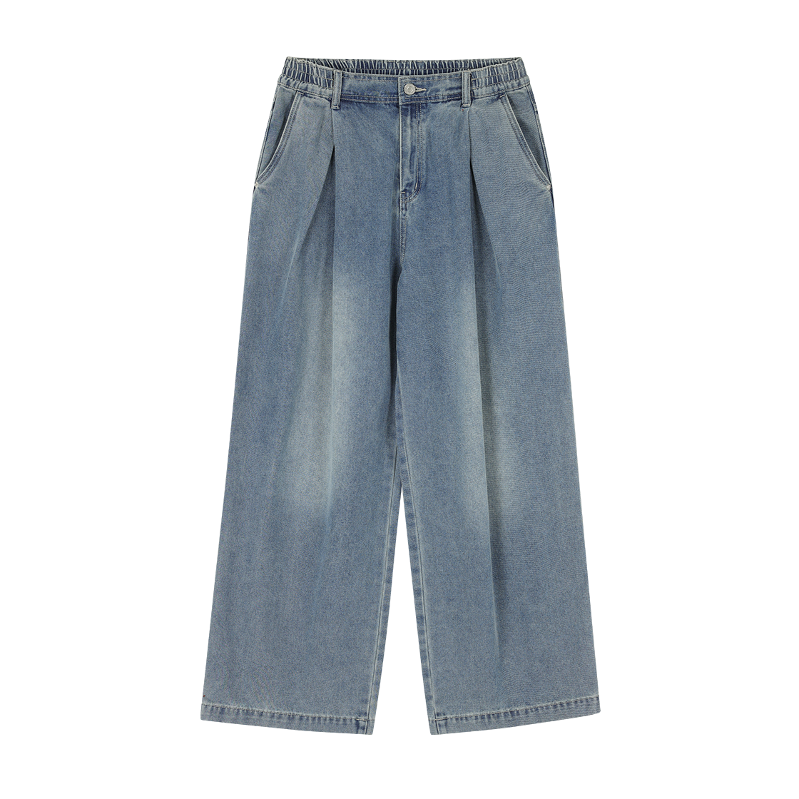 SI3PT324LB SONGZIO HOMME Cross Tuck Wide Denim Light Blue