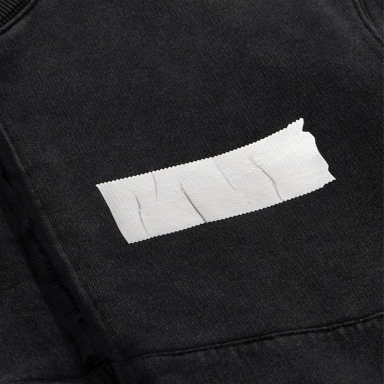 마틴 로즈 후디드 집 크루 블랙 워시드 - 26SS(Martine Rose Hooded Zip Crew Black Washed - 26SS) - 4