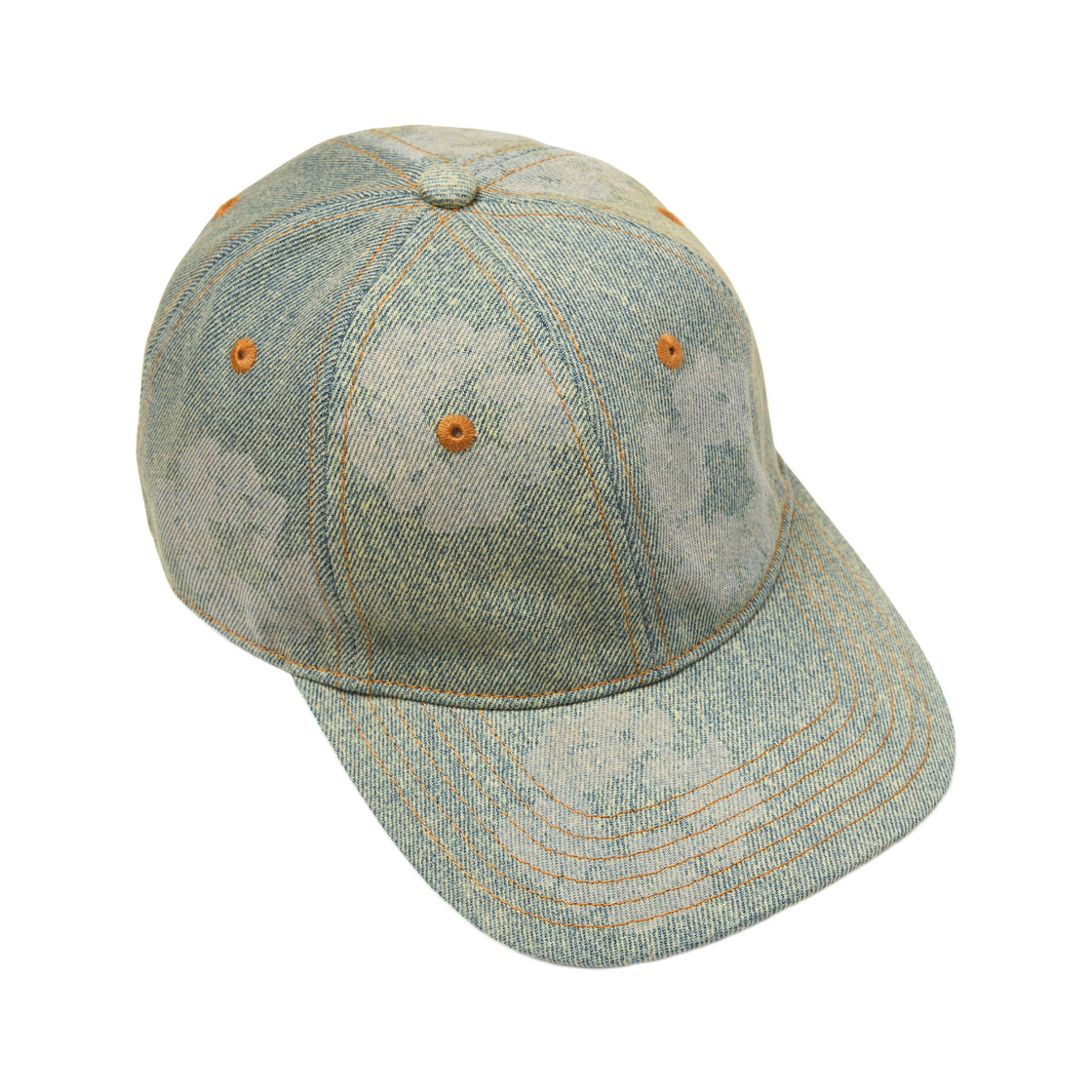 데님 티어스 모노 코튼 리쓰 로우 데님 캡 더티 워시(Denim Tears Mono Cotton Wreath Raw Denim Cap Dirty Wash)