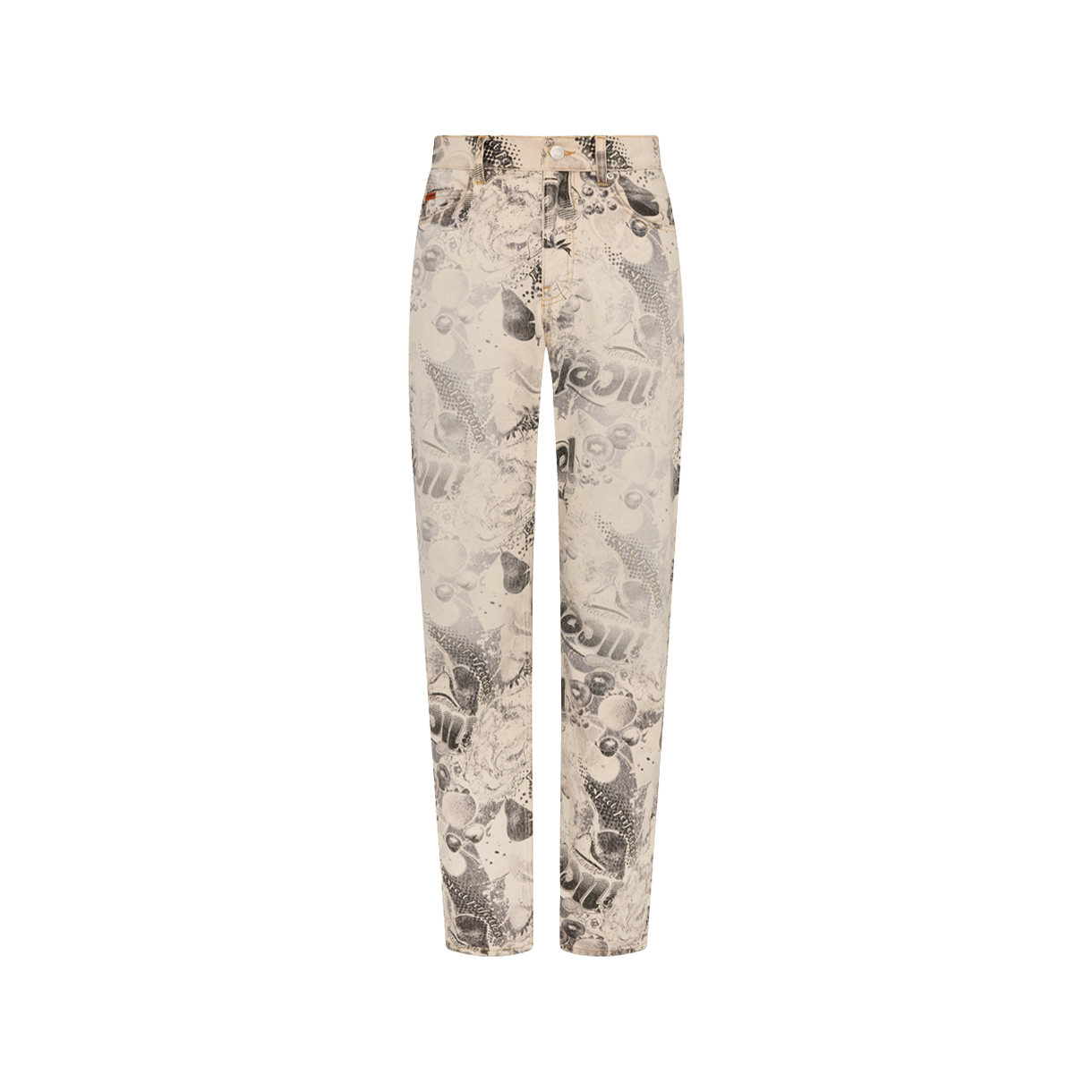 마틴 로즈 5포켓 릴렉스드 핏 진 블랙 화이트 프루츠 - 26SS(Martine Rose 5 Pocket Relaxed Fit Jean Black White Fruits - 26SS)
