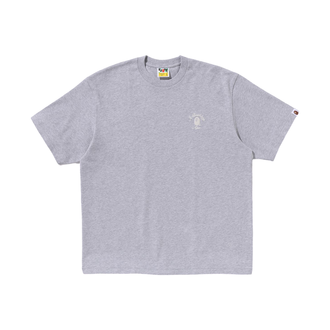 - BAPE One Point College Relaxed Fit T-Shirt Gray