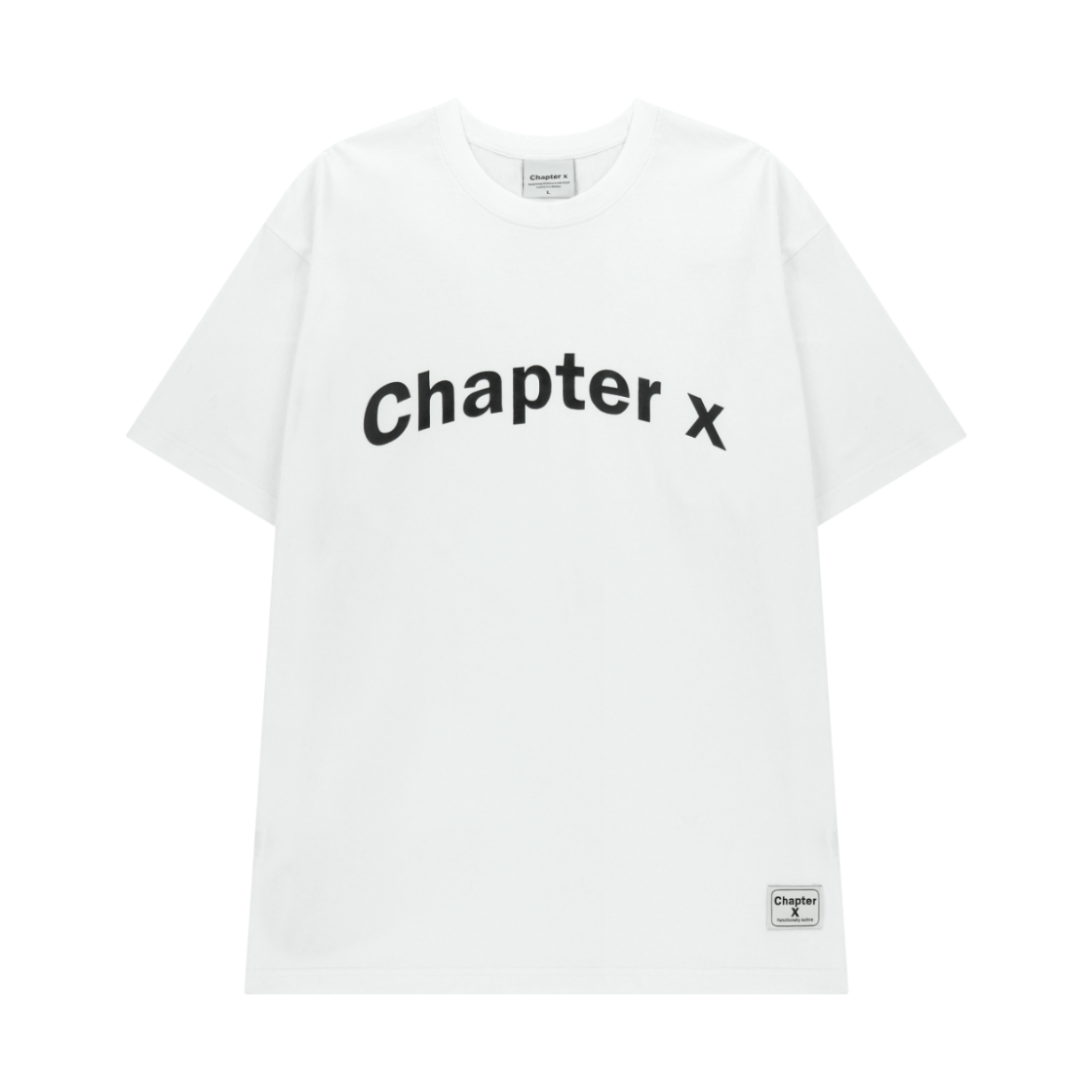 C1008WH Chatper.X Oversized Essential X Shorts Sleeve White