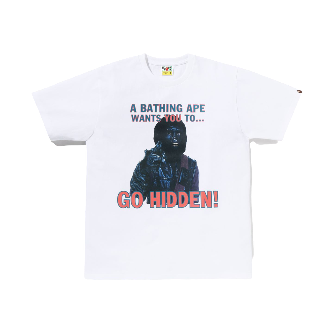 - BAPE x Hidden NY GO Hidden T-Shirt White