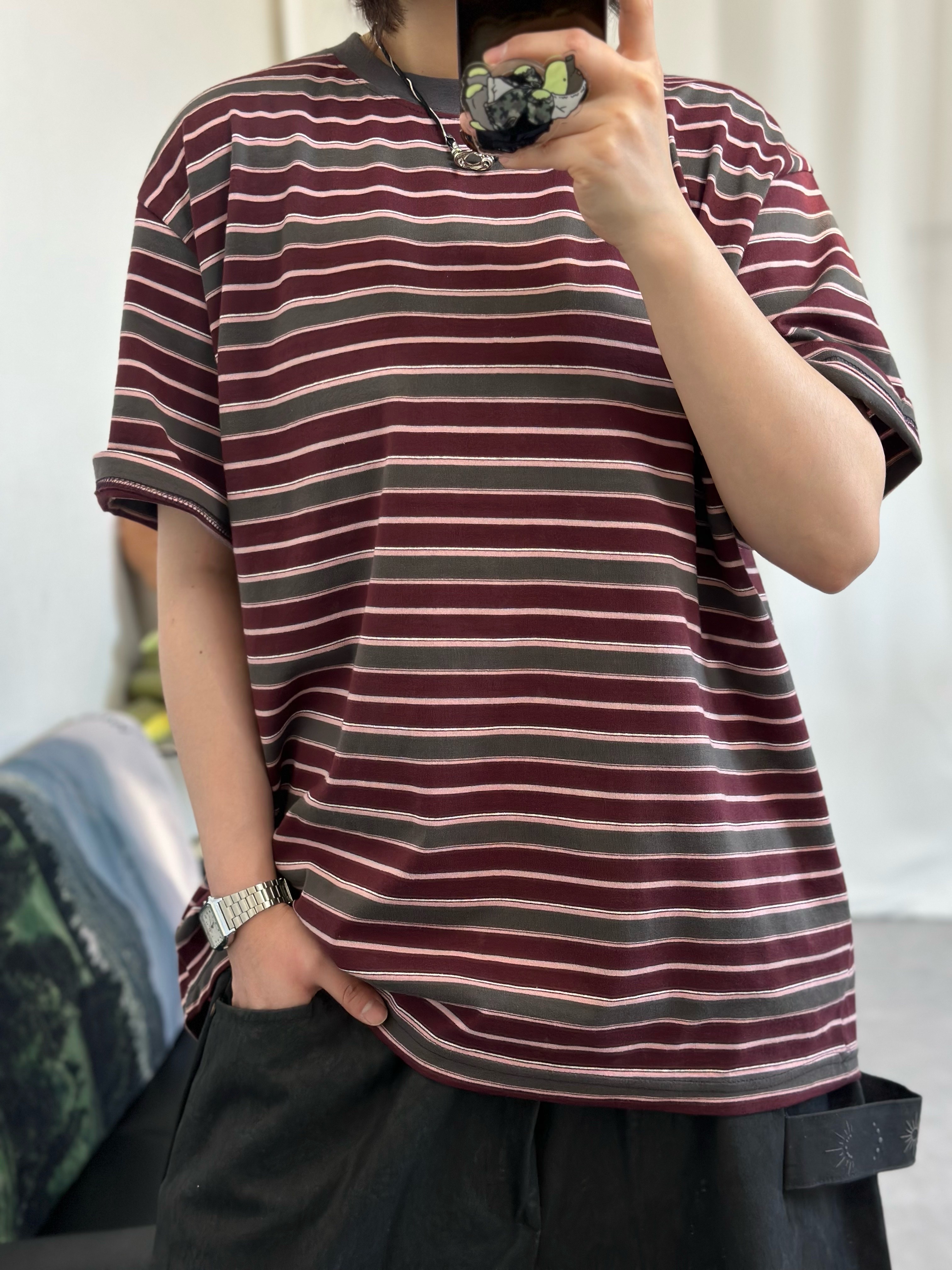 Farfromwhat Far Patch Logo Cap Brown 착용 스타일 - 10