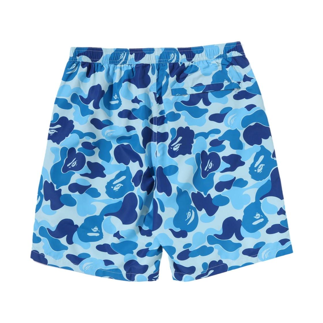 베이프 ABC 카모 에이프 헤드 원 포인트 비치 쇼츠 블루(BAPE ABC Camo Ape Head One Point Beach Shorts Blue) - 2
