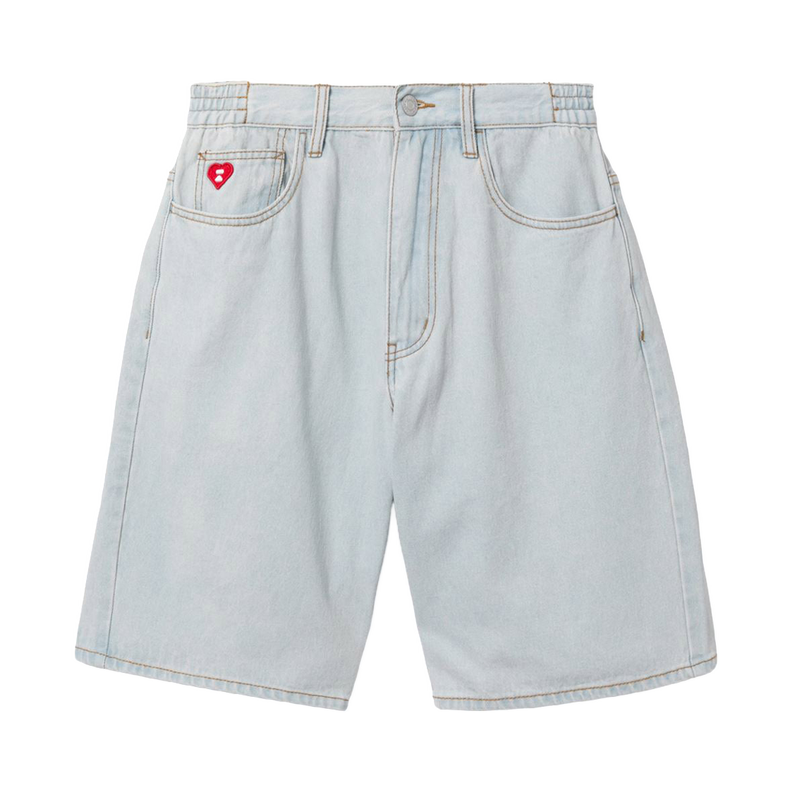 (W) 베이프 데님 쇼츠 라이트 인디고((W) BAPE Denim Shorts Light Indigo) - 1