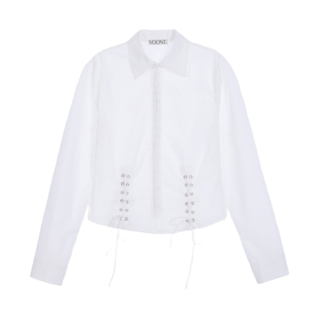 분트 벨 코르셋 슬림 셔츠 아이보리(VOONT Belle Corset Slim Shirt (IVORY))