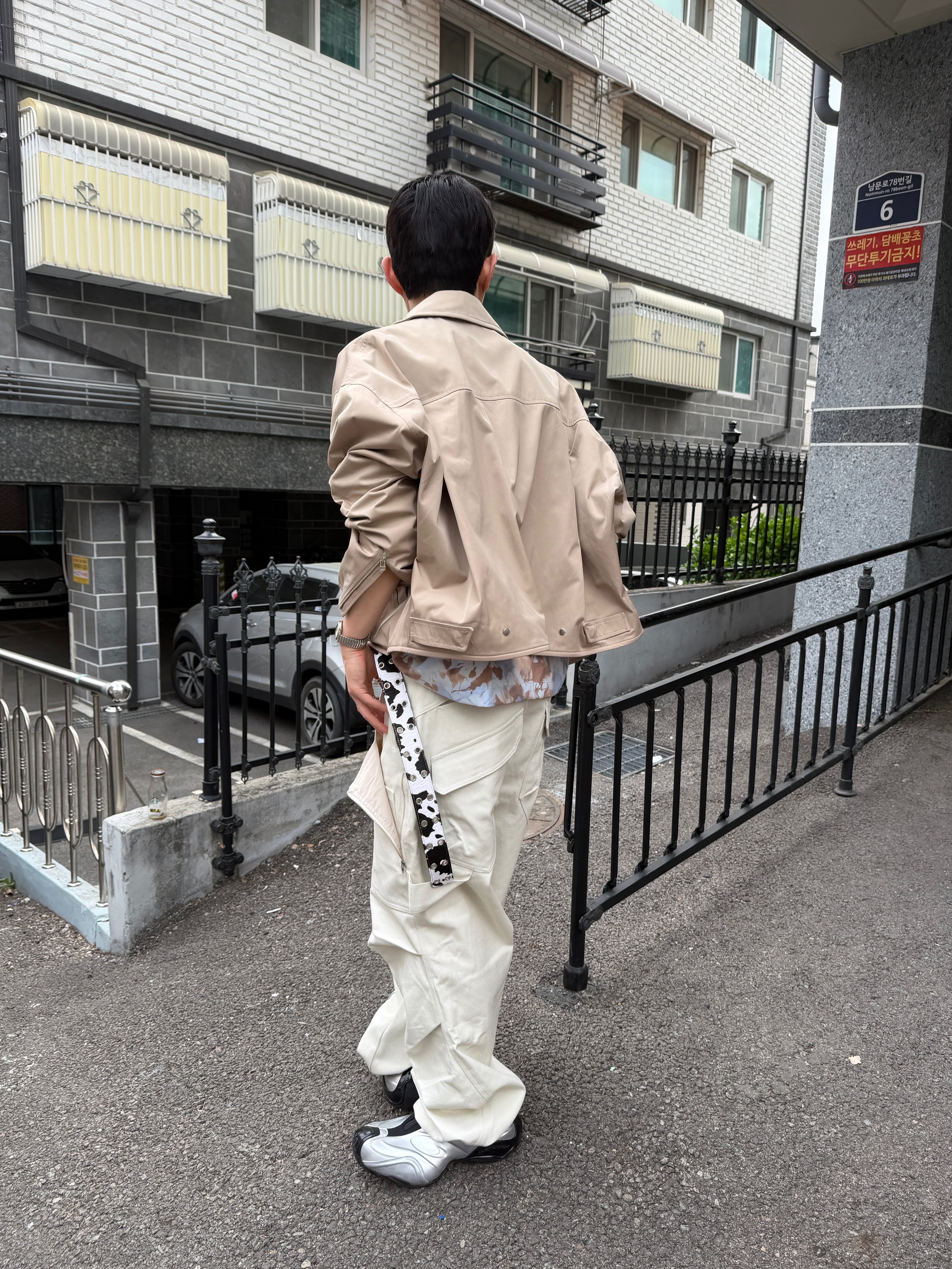 Nonnod Module Wire Jacket, Kamien Ground Pants Ecru 착용 스타일 - 6