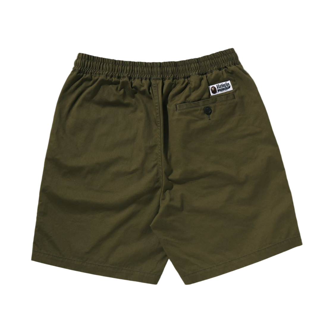 베이프 원 포인트 엘라스티케이티드 릴렉스드 핏 쇼츠 올리브드랩(BAPE One Point Elasticated Relaxed Fit Shorts Olivedrab) - 2