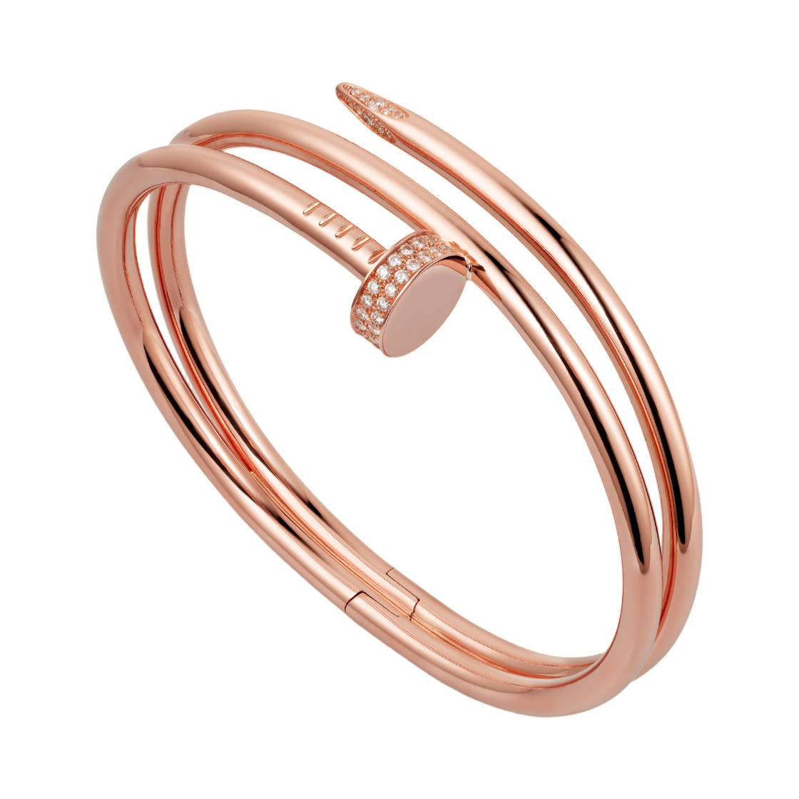 N67084 Cartier Juste un Clou Bracelet Double Pink Gold Diamonds