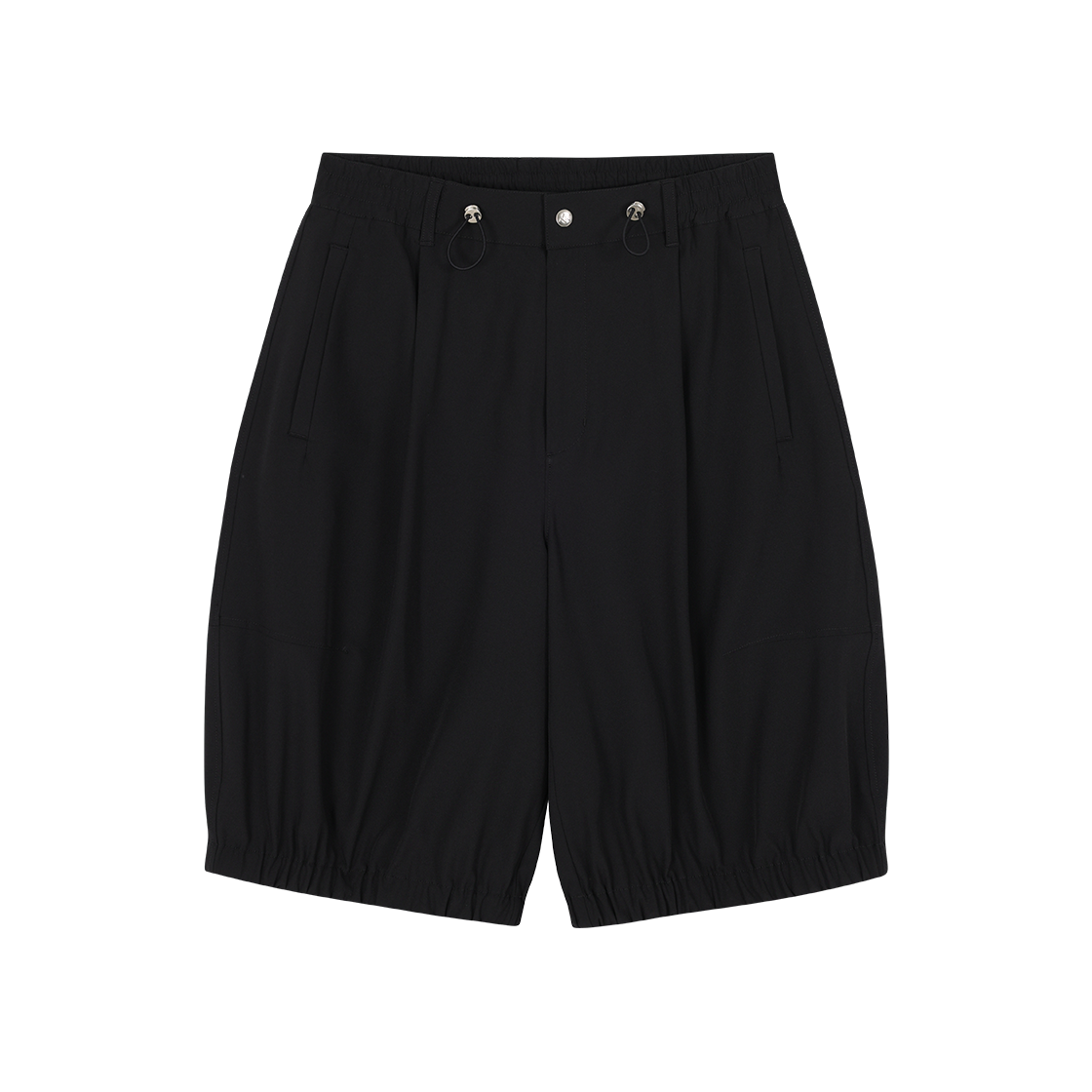 SI3PT805BK SONGZIO ZZERO Curved Dart Bermuda Pants Black