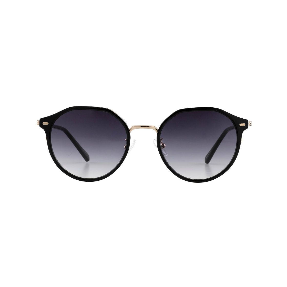 LUNA C1 골드블랙 2DITOR  Round Combination Nylon Lens UV Protection Sunglasses C1 Gold Black