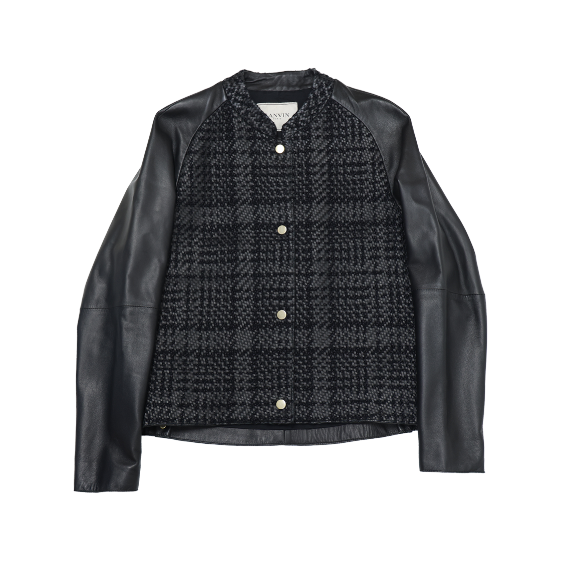 IT5M2DM94DHR Lanvin Black Lambskin Bomber Jacket