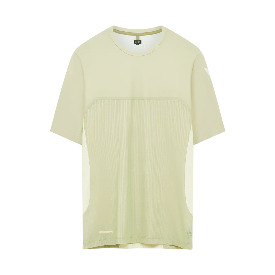 소어 러닝 핫 웨더 티셔츠 웜 그레이 옐로우(Soar Running Hot Weather T-Shirt Warm Grey Yellow)