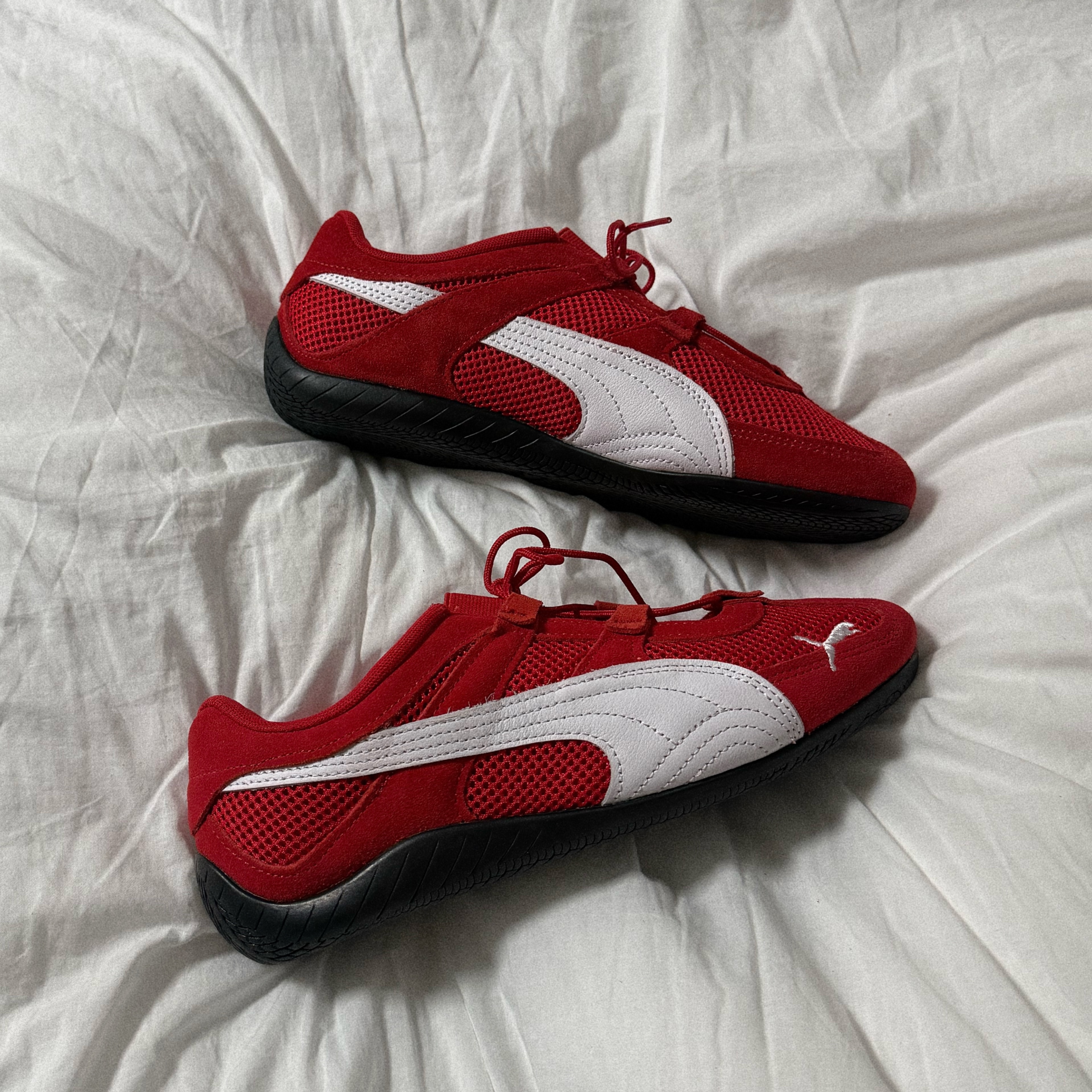(W) Puma Speedcat Go For All Time Red Puma White 착용 스타일 - 2