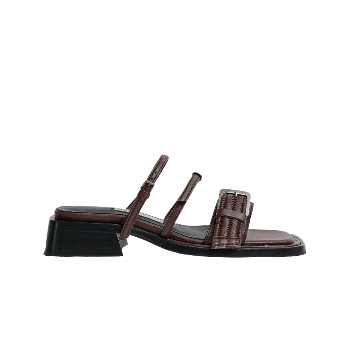 KW6BSOSMT03BR Miista Women Nayah Buckled Sandals Brown - 26SS