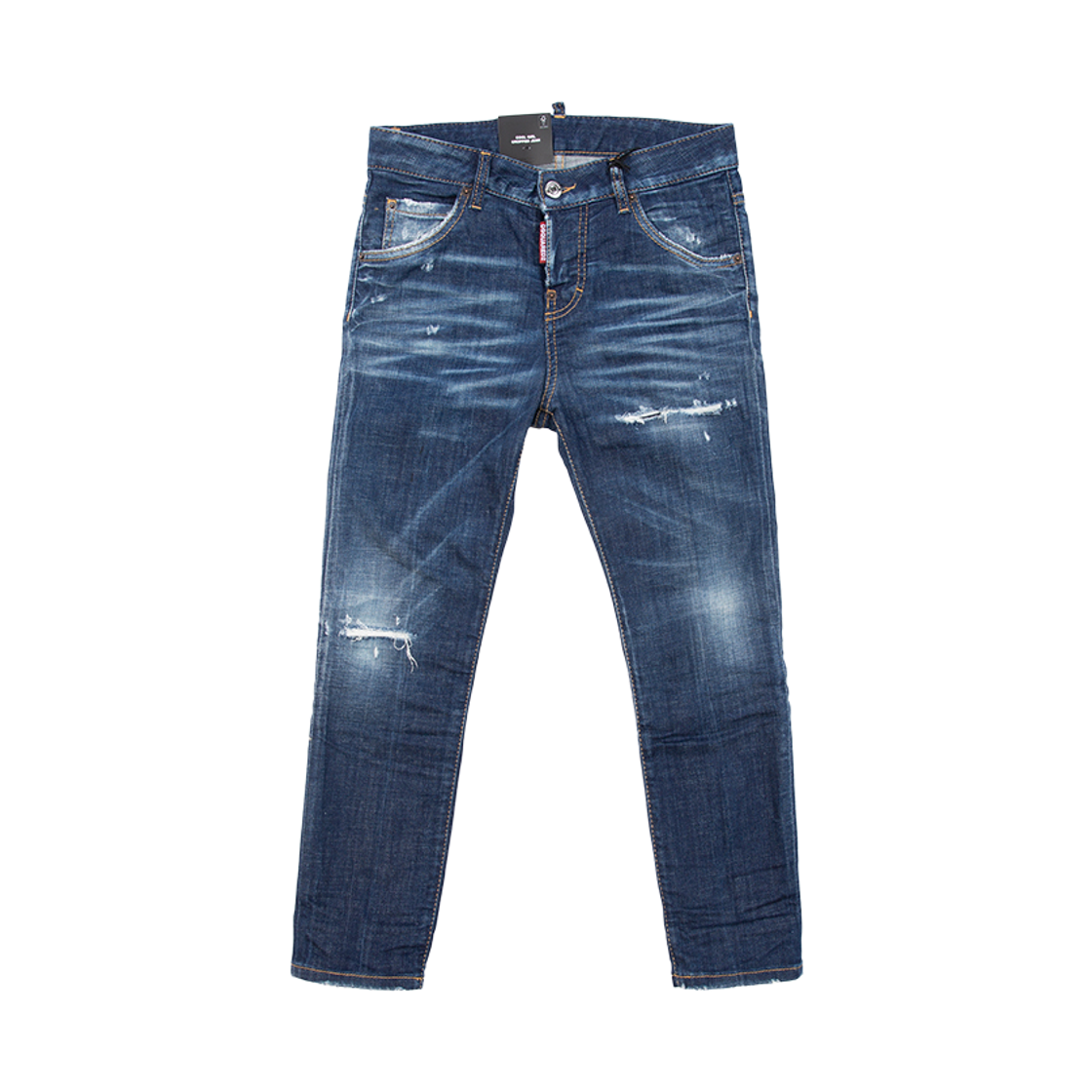S75LB0630S30342470 (W) Dsquared2 Distressed Jennifer Skinny Jeans Blue