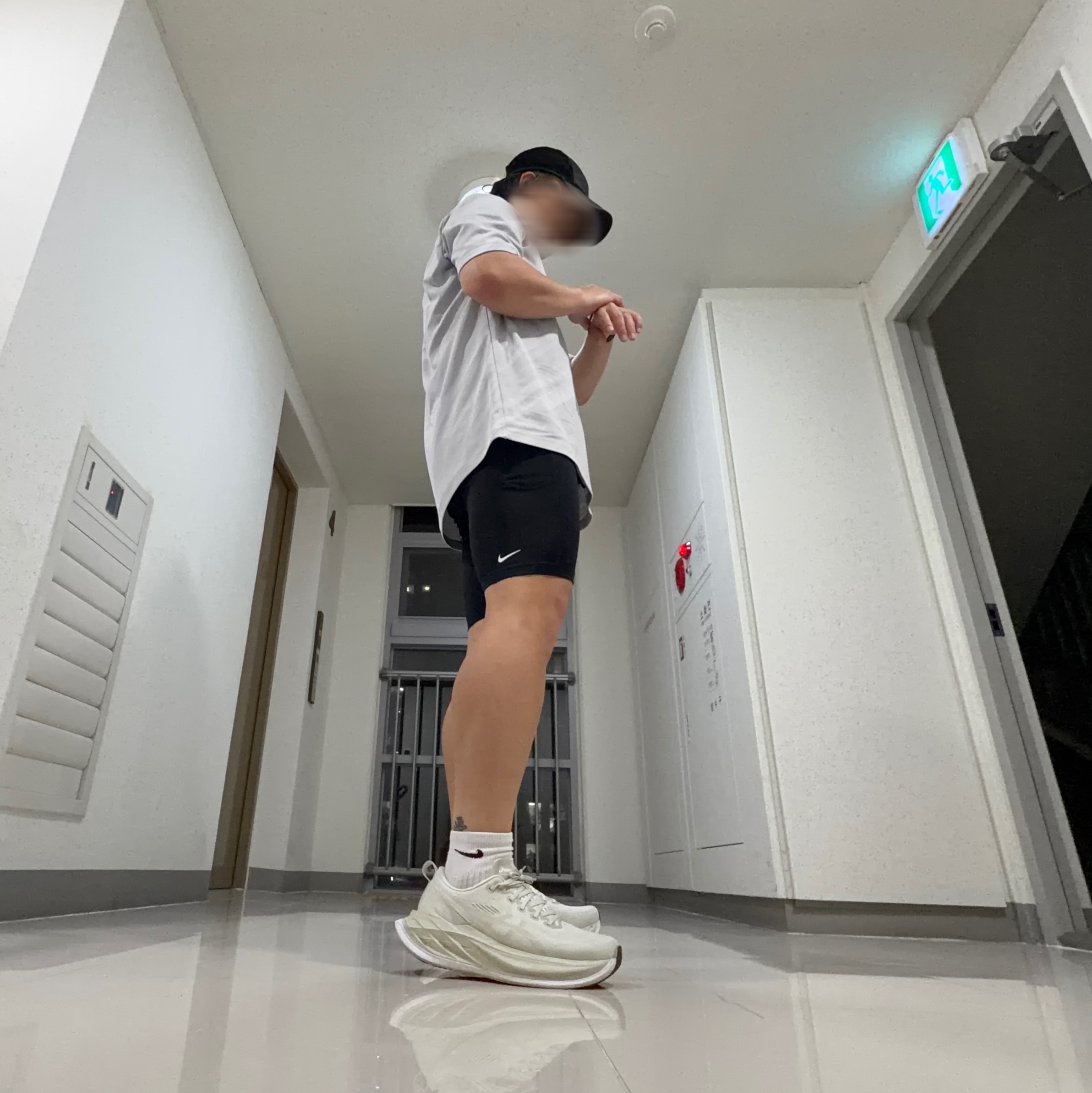 Nike ACG Lava Loops Dri-Fit ADV Half Trail Running Tights Black Summit White - Asia 착용 스타일