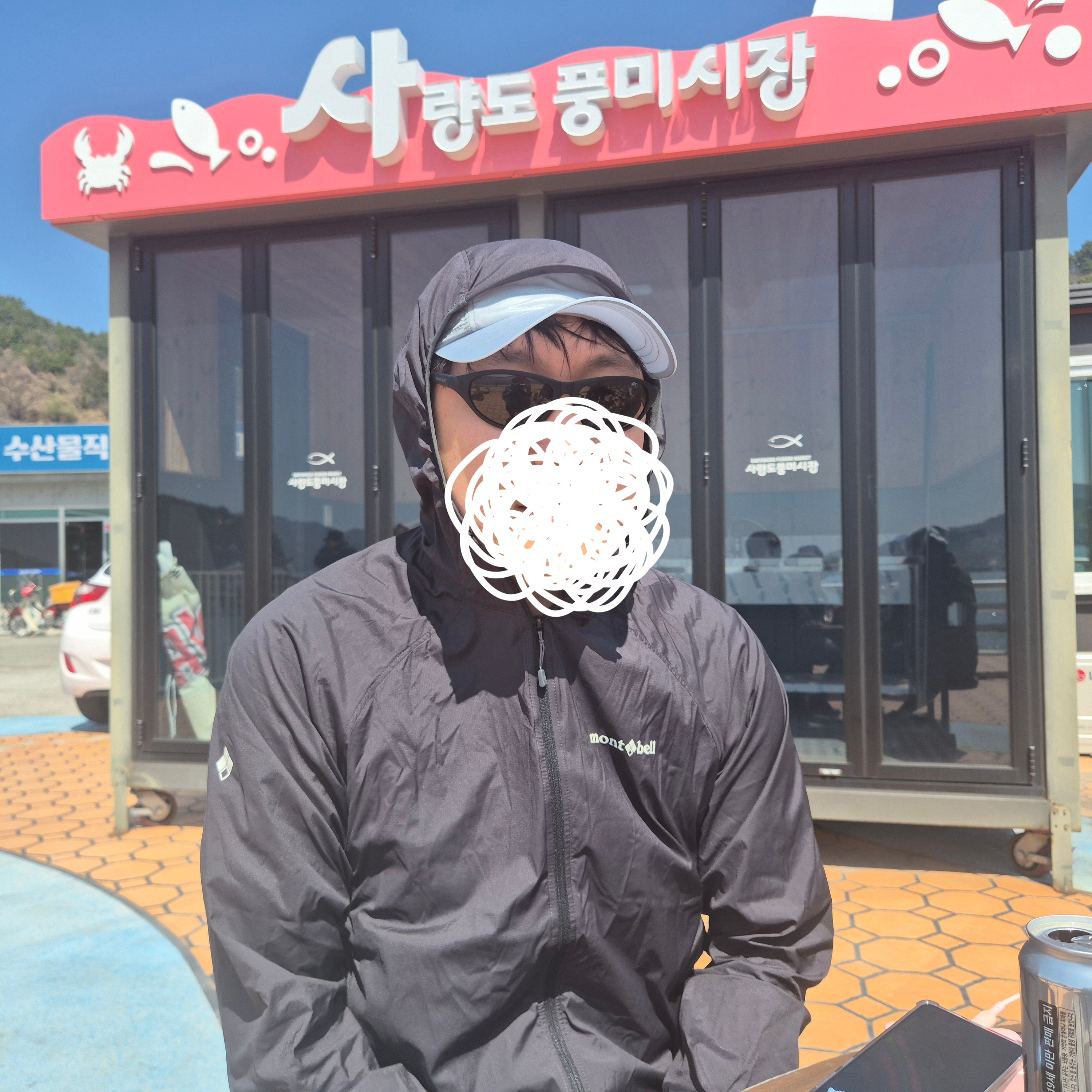 Montbell Trekking Glasses Black Grey, SIERRA DESIGNS Lassen Ultra-Light Sunshade Cap Light Grey 착용 스타일