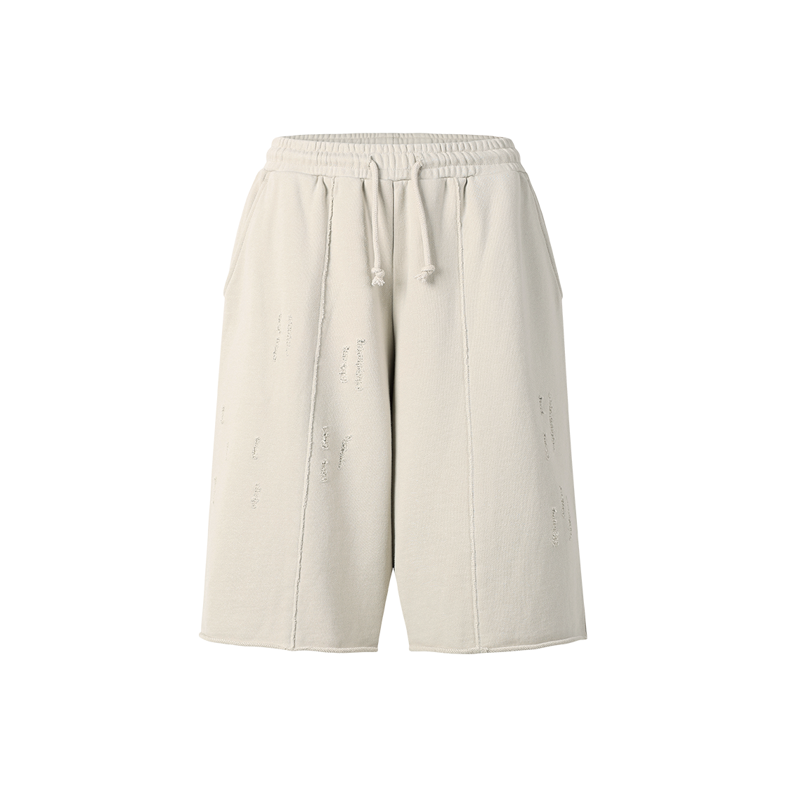 더바이닐하우스 컷오프 데미지 쇼츠 베이지(Thevinylhouse Cut-Off Damage Shorts Beige)