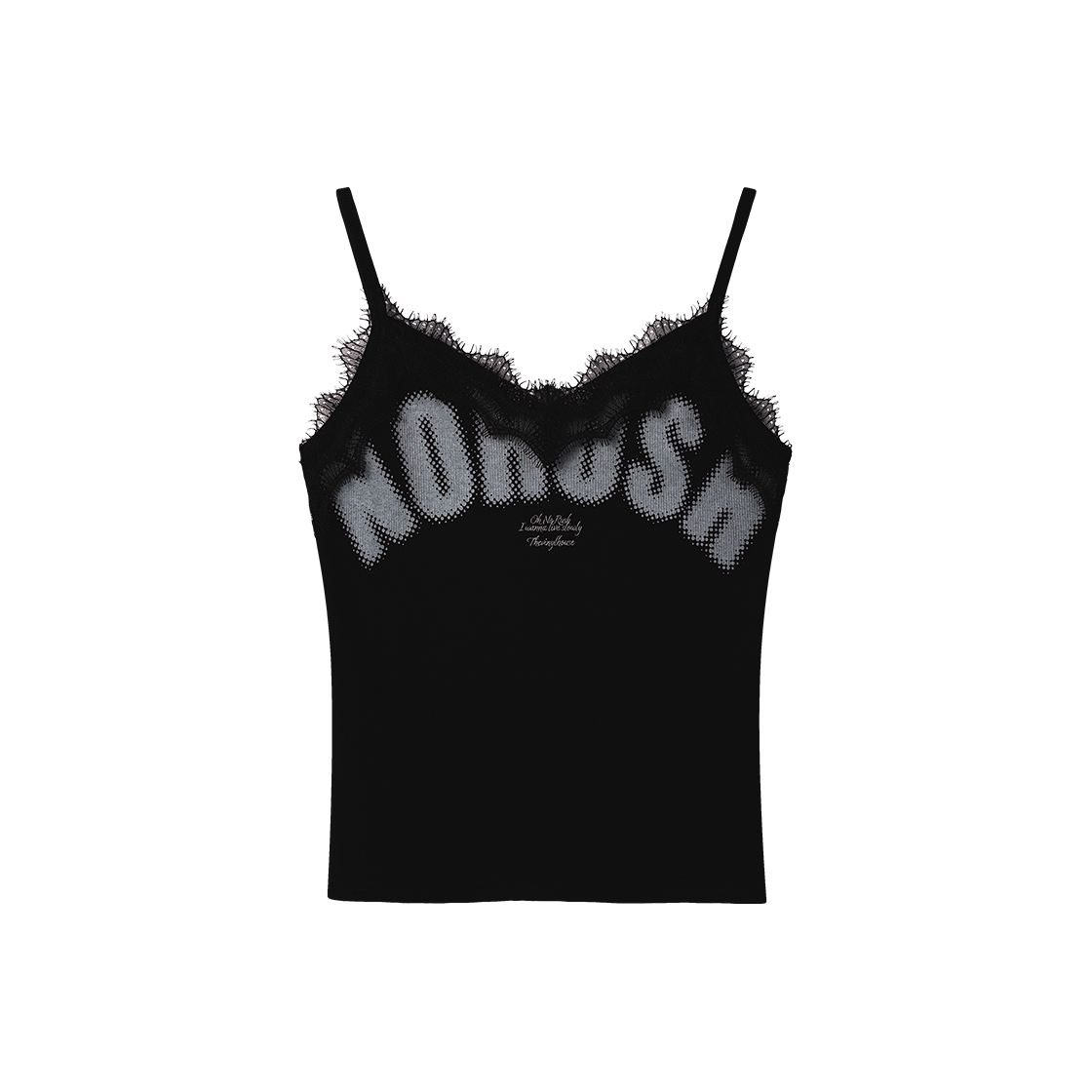(W) 더바이닐하우스 노 러쉬 레이스 슬리브리스 블랙((W) Thevinylhouse No Rush Lace Sleeveless Black)