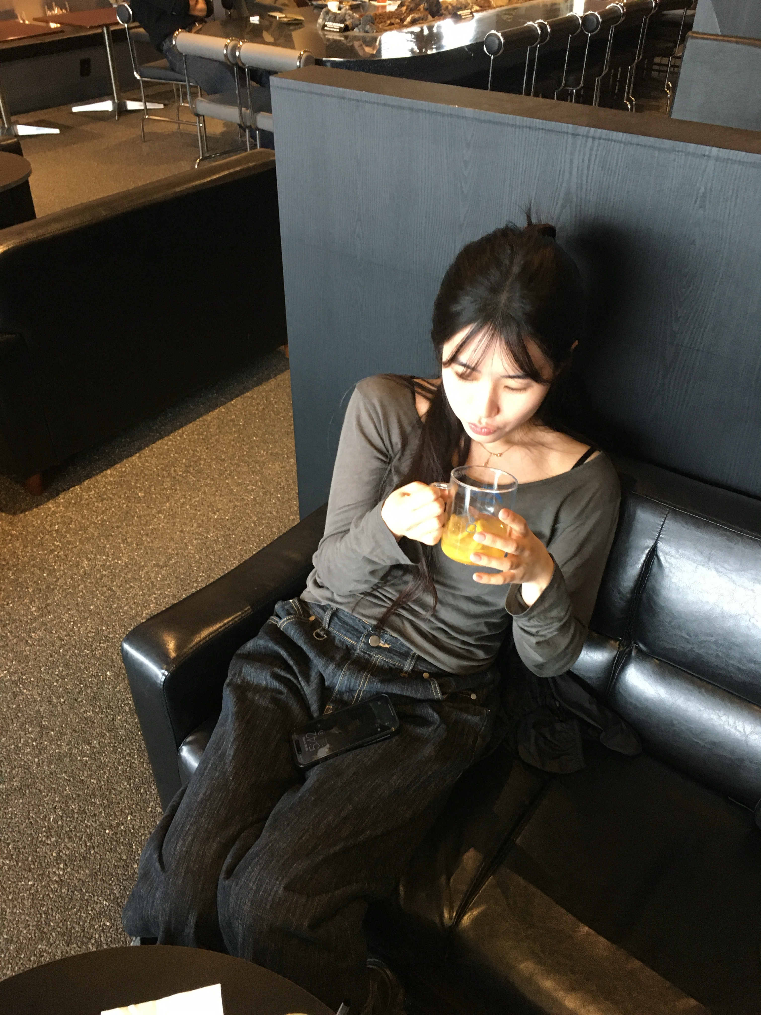 (W) Cartier D'Amour Necklace XS Rose Gold Diamond, Levi's 578™ Baggy Jean Dark Indigo 착용 스타일 - 4