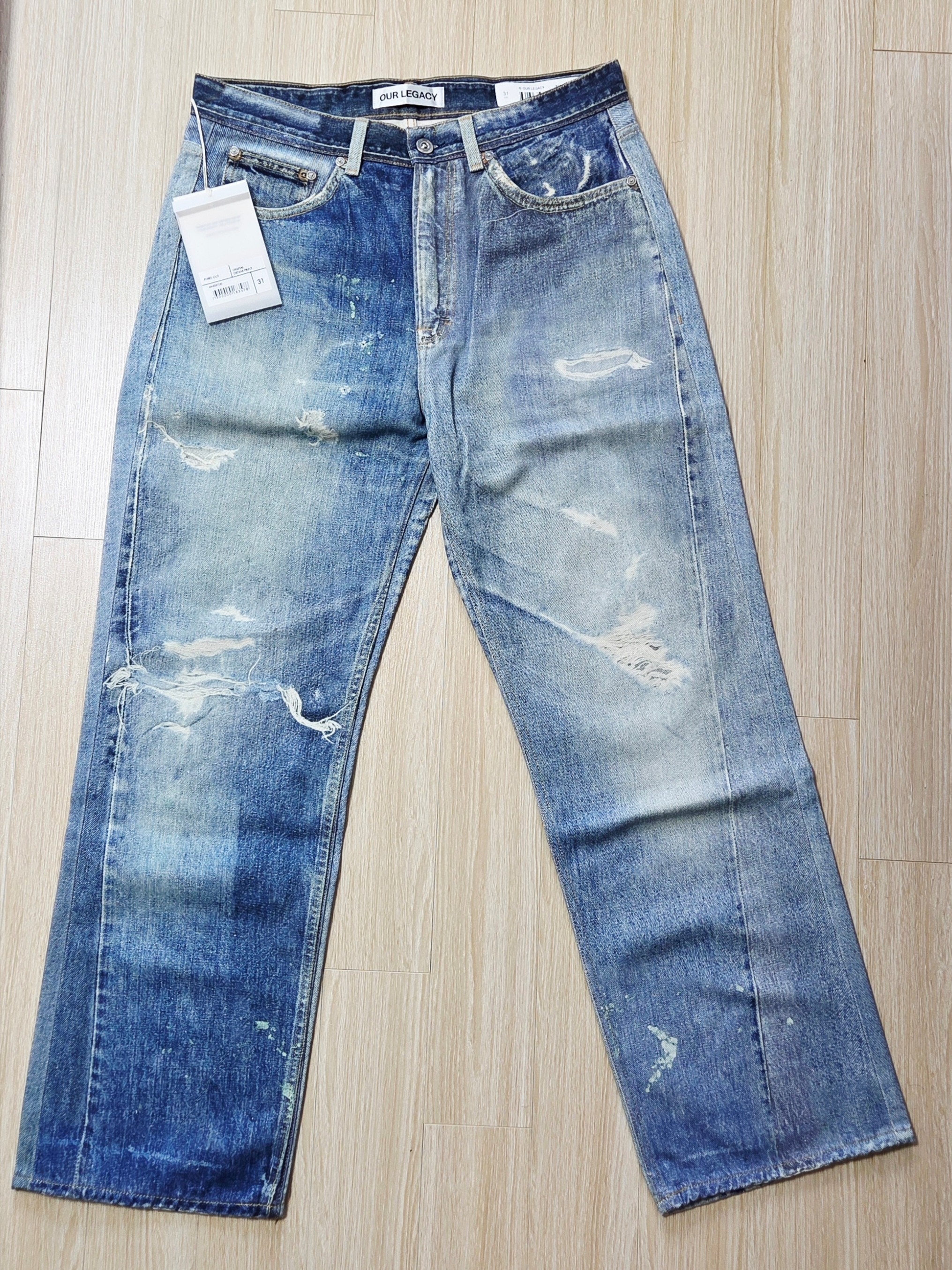 Our Legacy Third Cut Digital Denim Print 착용 스타일 - 1