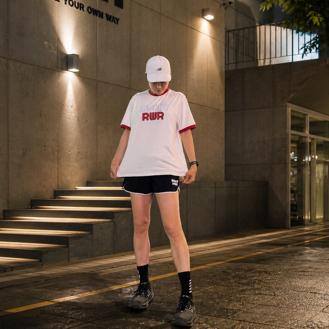 [KREAM 단독] RWR x MEHR Ringer T-Shirt White, [KREAM 단독] VVM ON,UP,IN Energy 3set 착용 스타일 - 2