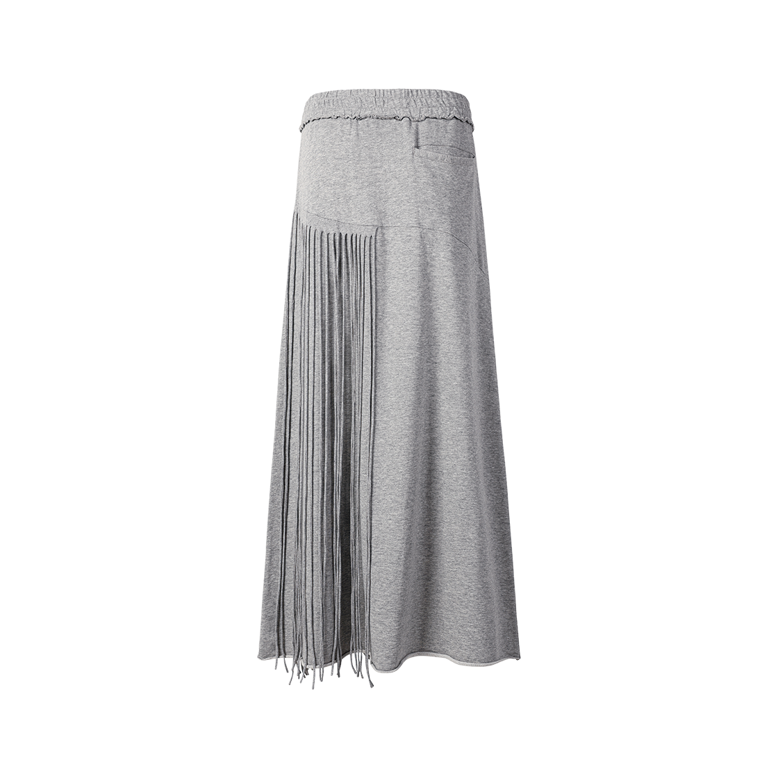 (W) 더바이닐하우스 트리밍 저지 스커트 그레이((W) Thevinylhouse Trimmed Jersey Skirt Grey) - 2