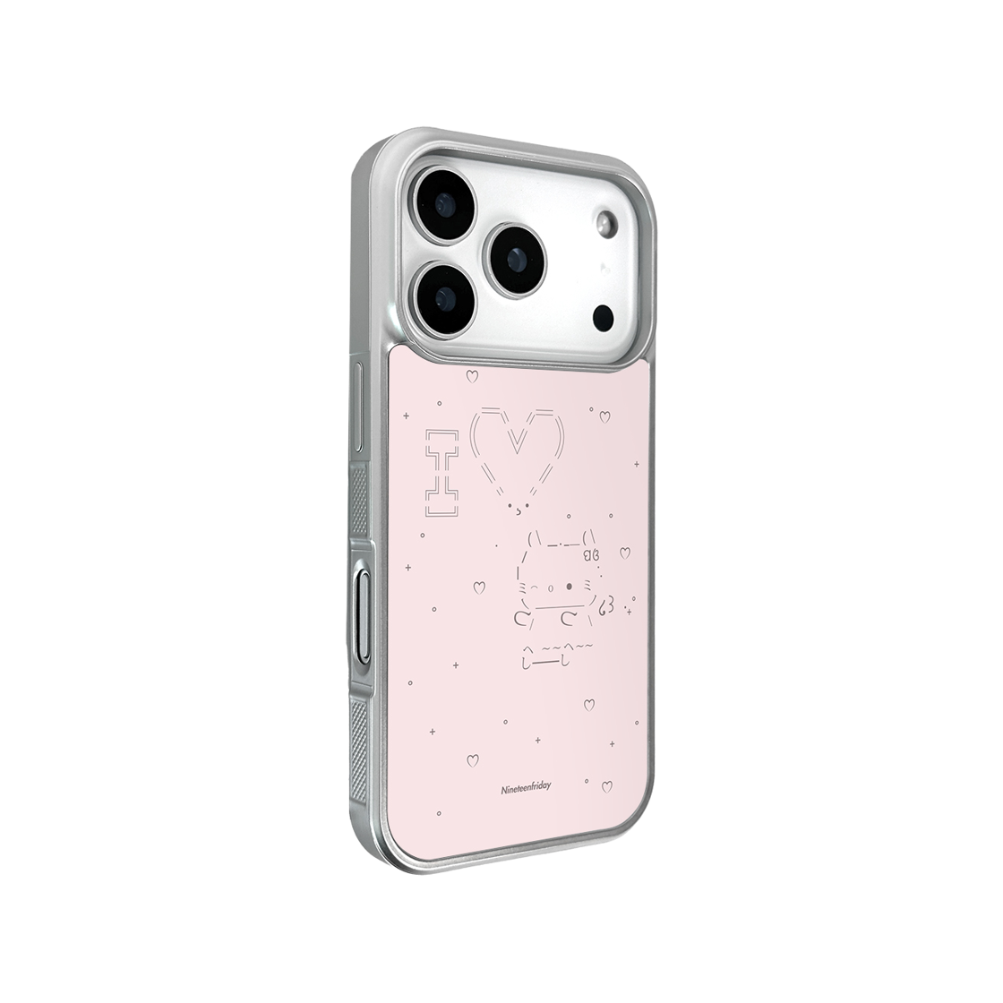 나인틴프라이데이 아이러브 엔젤 캣 맥세이프 에폭시 케이스 - 핑크(NINETEENFRIDAY Angel Cat Magsafe Epoxy Case - PINK) - 3