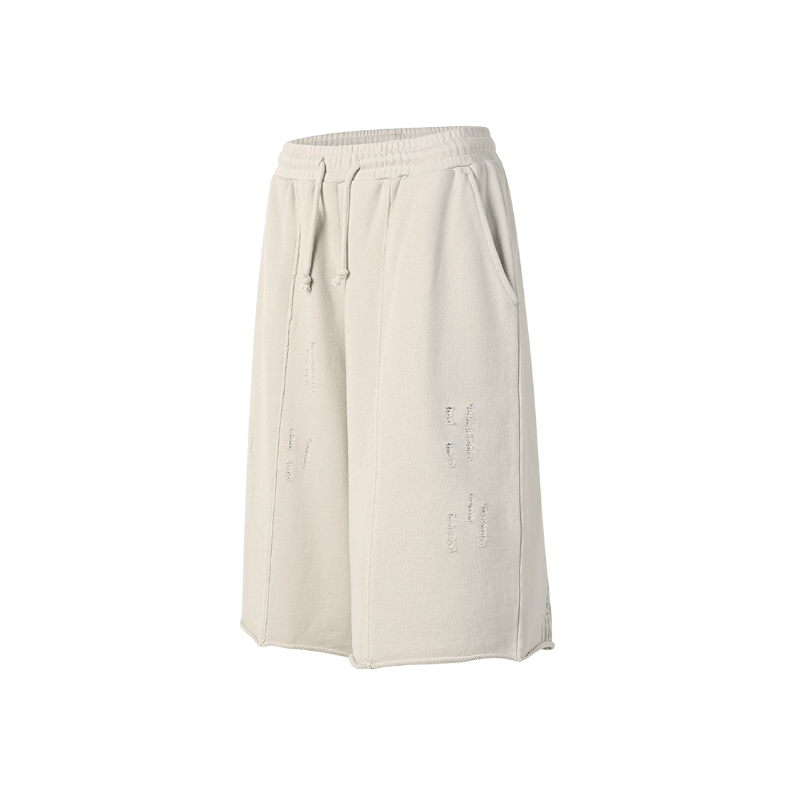 더바이닐하우스 컷오프 데미지 쇼츠 베이지(Thevinylhouse Cut-Off Damage Shorts Beige) - 2