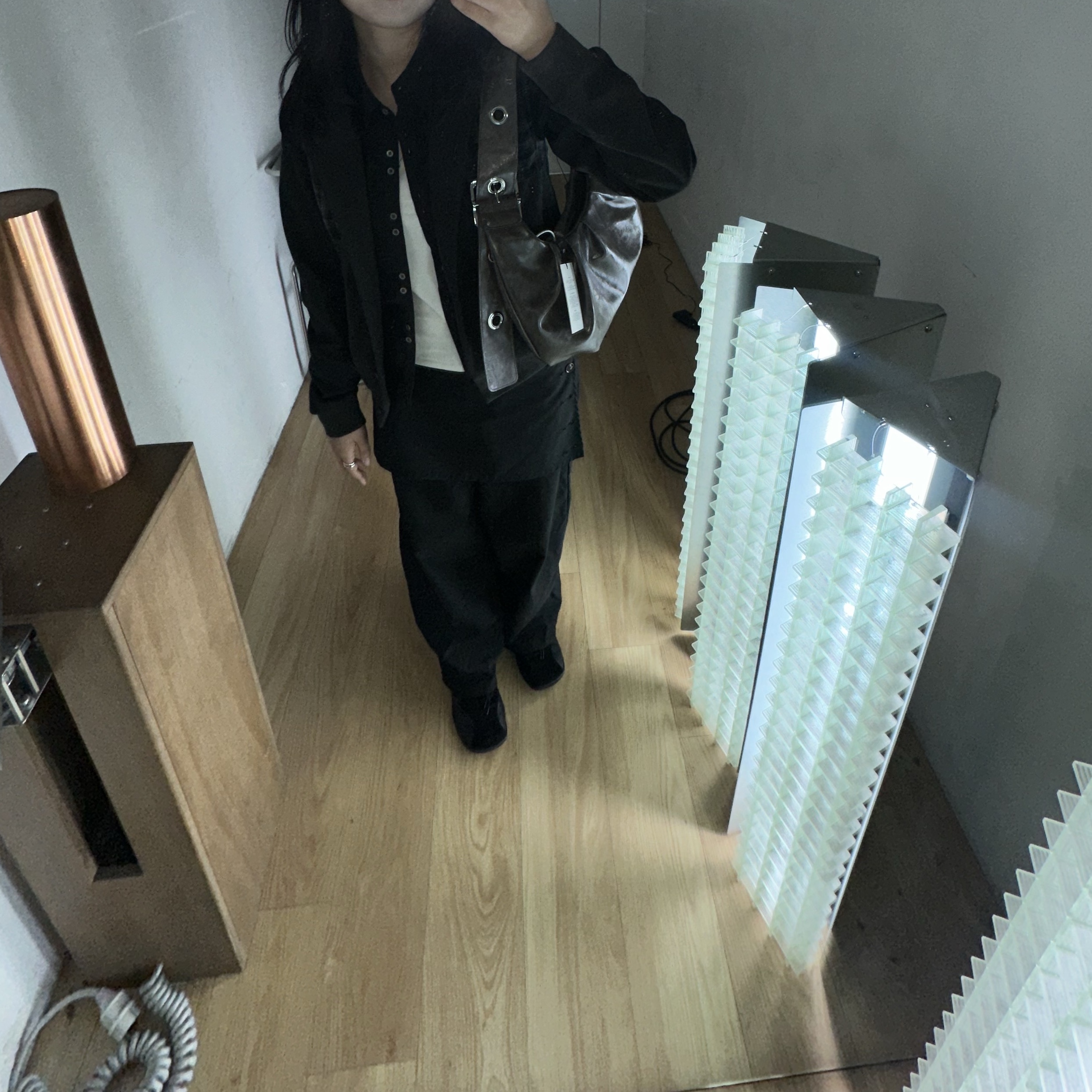 Saros Check Jacket Charcoal 1 착용 스타일