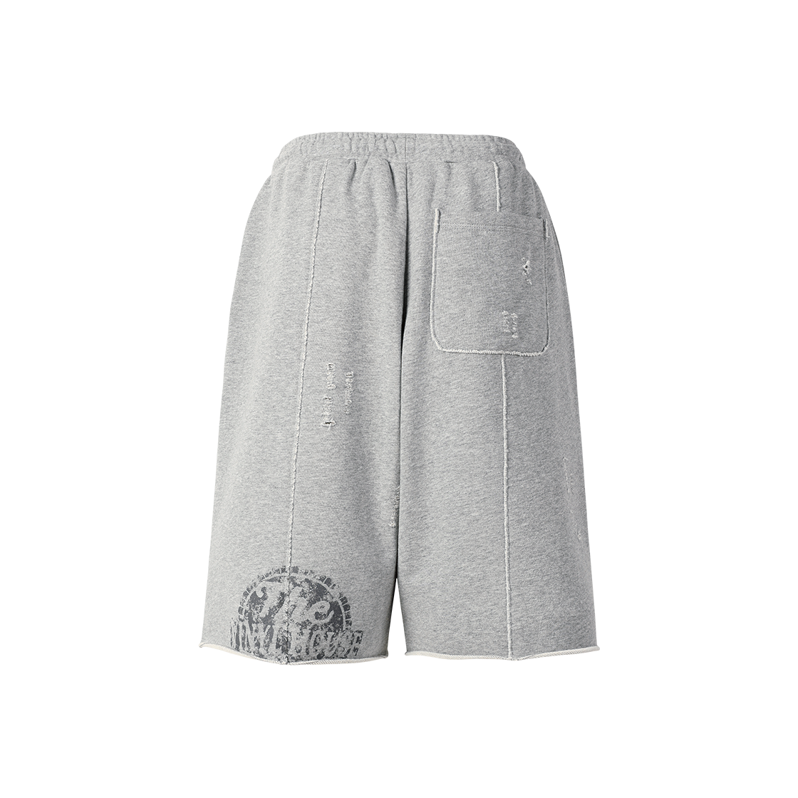 더바이닐하우스 컷오프 데미지 쇼츠 그레이(Thevinylhouse Cut-Off Damage Shorts Grey) - 3