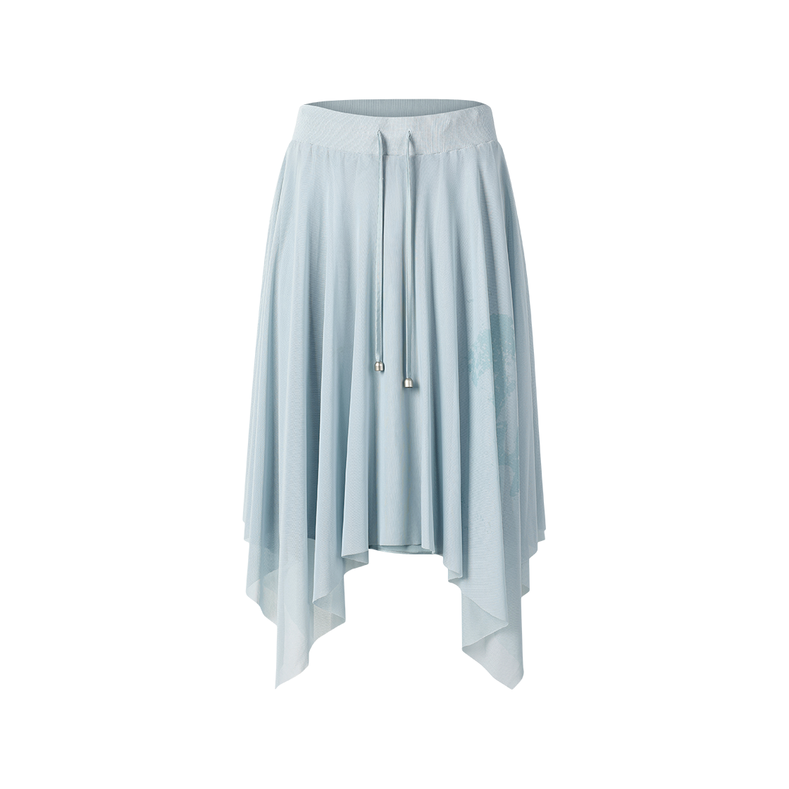 (W) 더바이닐하우스 메쉬 레이어드 스커트 블루((W) Thevinylhouse Mesh Layered Skirt Blue)